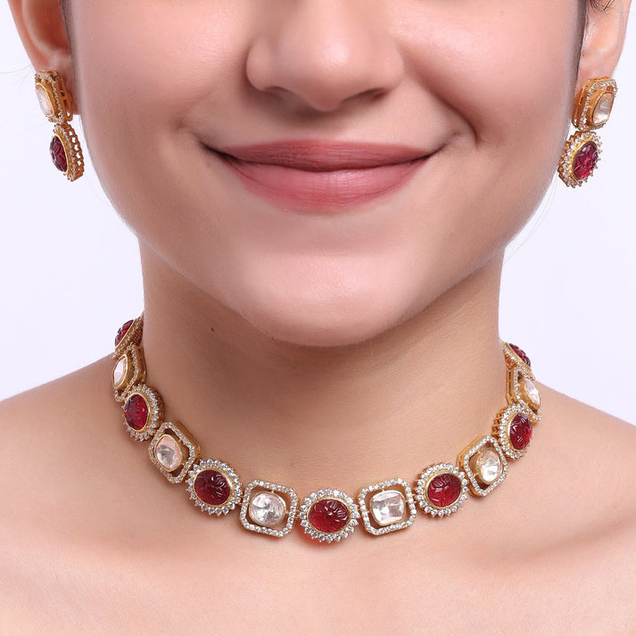 CY Sica Jewellery Ruby Necklace Set Front 2