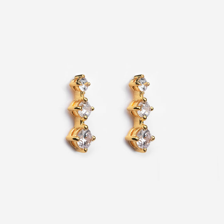 CY Sica Jewellery Tiered Earrings Front 4