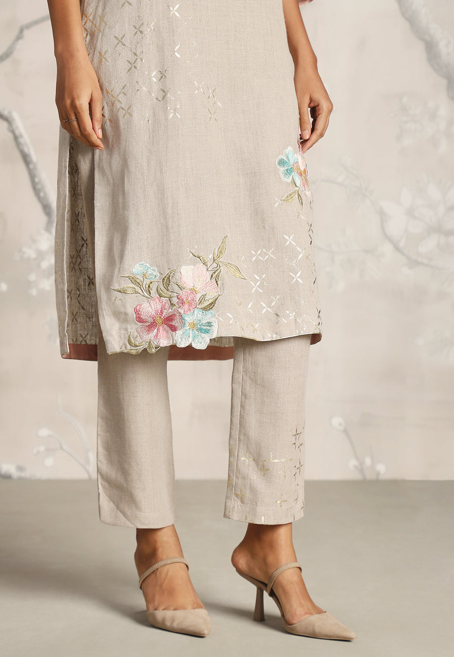 Corsage Kurta Set