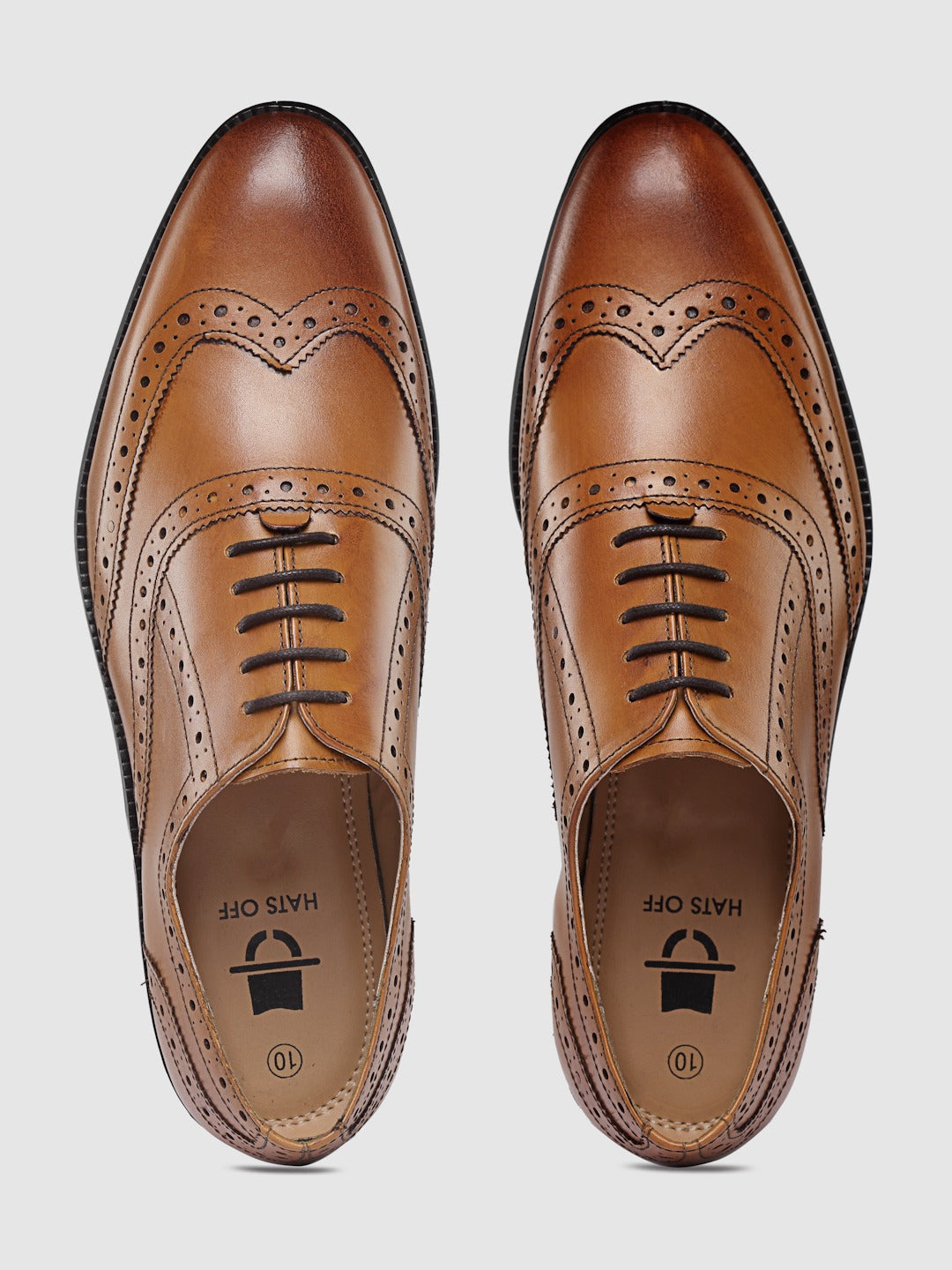 Perforated Leather Formal Brogues