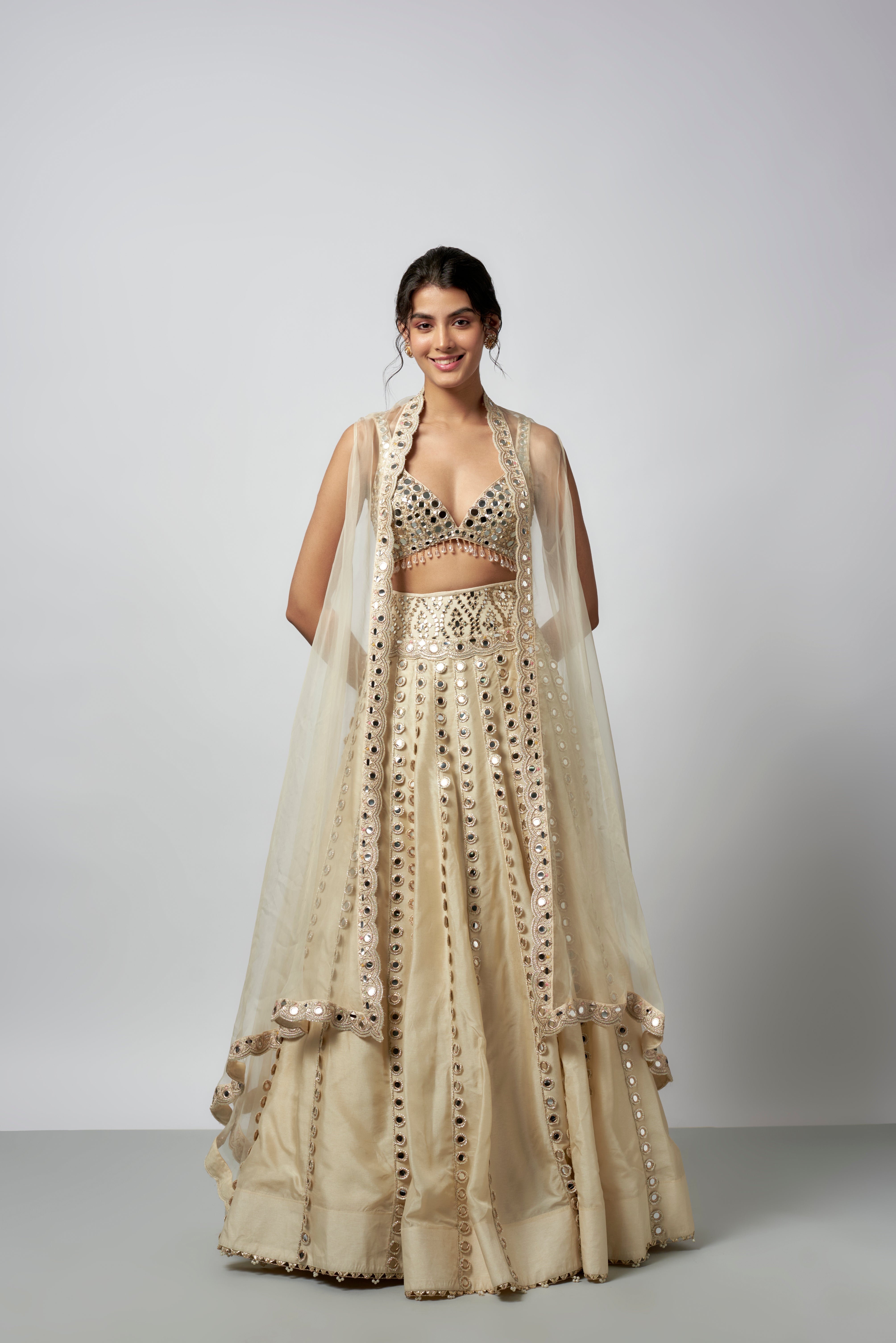 CY Gopi Vaid Shravani Lehenga Set Front 2