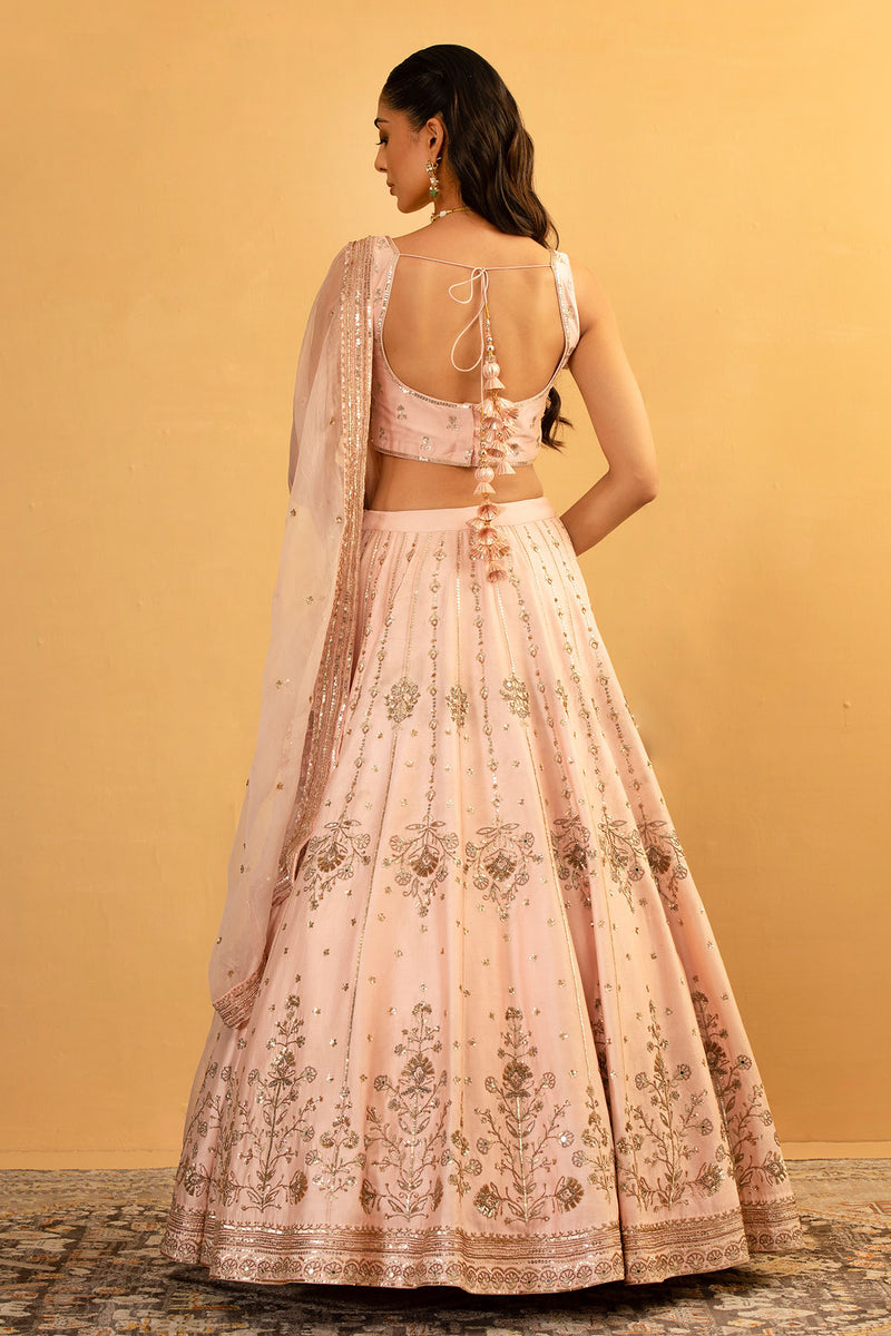 CY Esha Koul Pink Lehenga Set Side 1