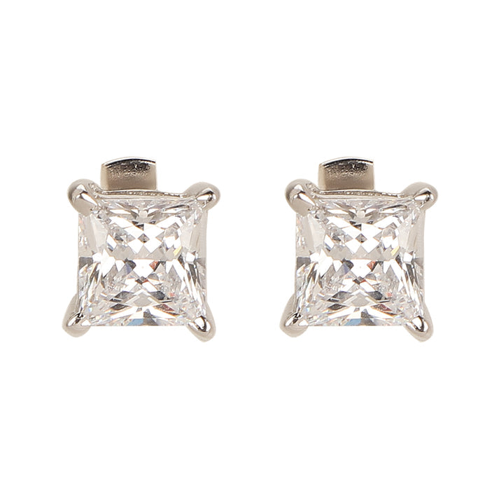 CY Sica Jewellery Princess Cut Earrings Front 1