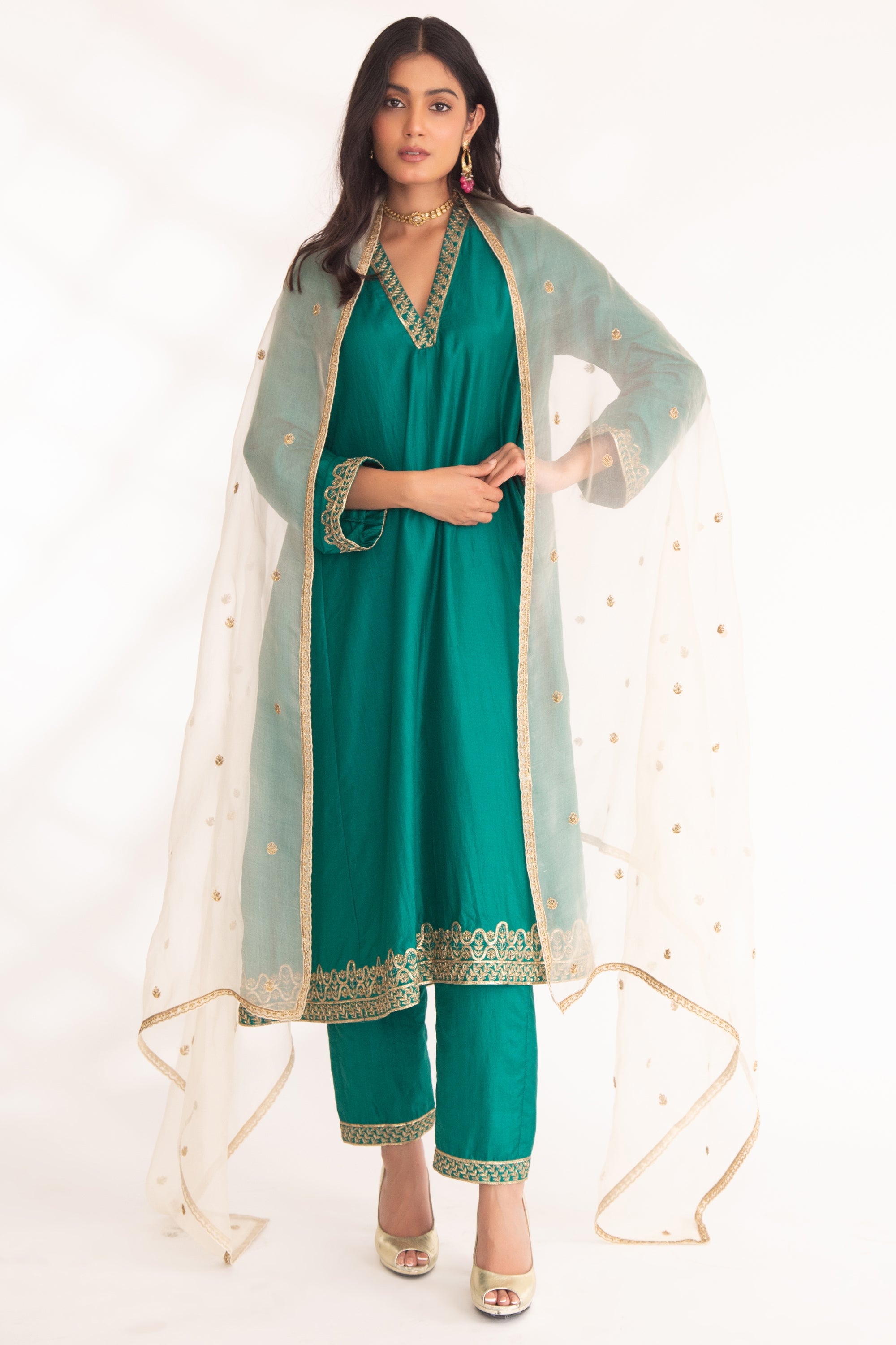 Vanika Ivory Dupatta