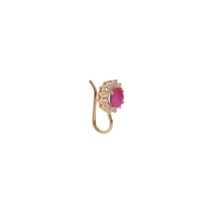 CY Sica Jewellery Pink Nath Front 2