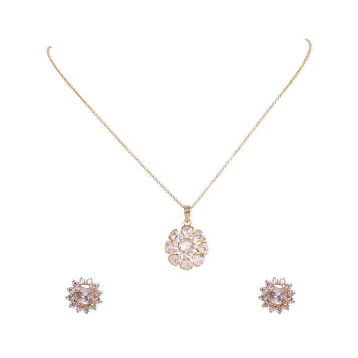 CY Sica Jewellery Floral Pendant Set Front 3