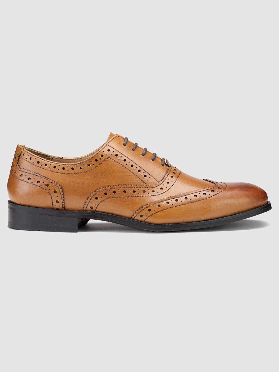 Perforated Leather Formal Brogues