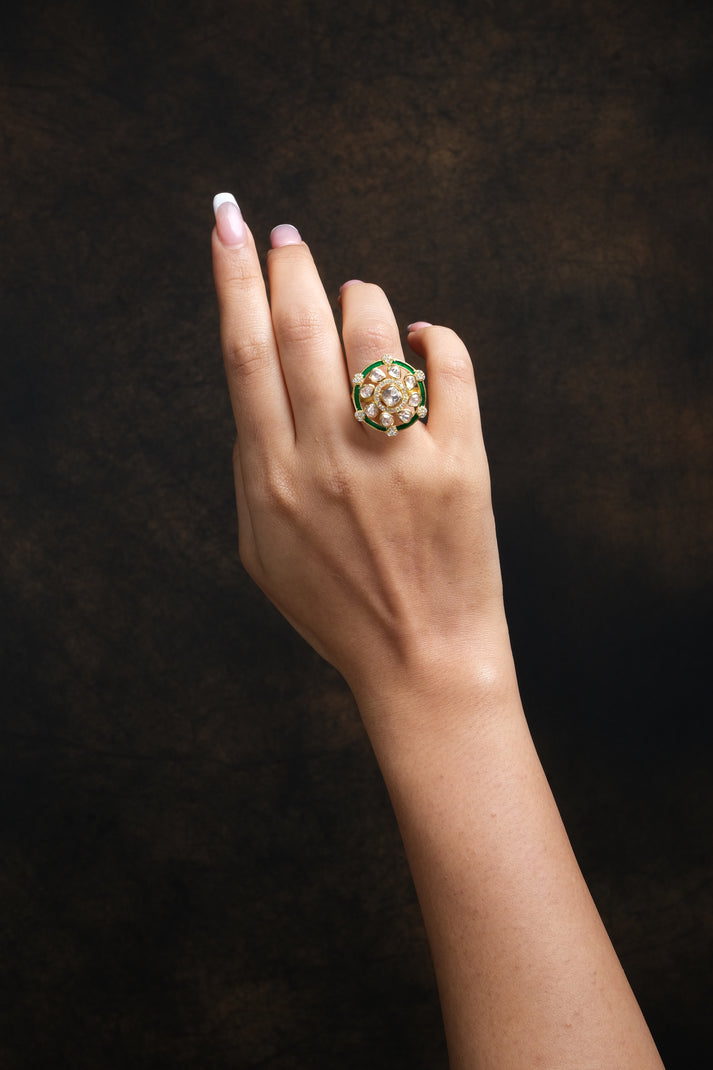 CY Sica Jewellery Orchid Ring Front 3