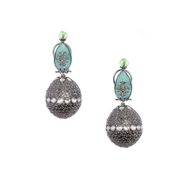 Earring danglers With CZ diamonds And a victorian finish