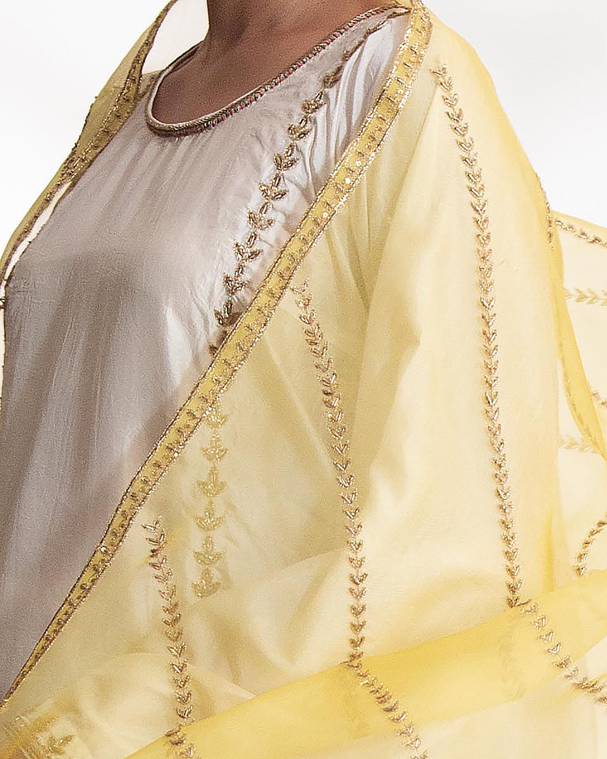 Drisana Yellow Dupatta