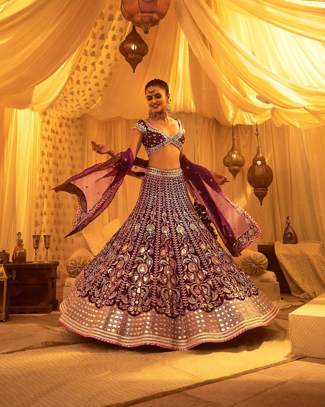 Tamanha Bhatia In Golconda Sacchi Lehenga Set