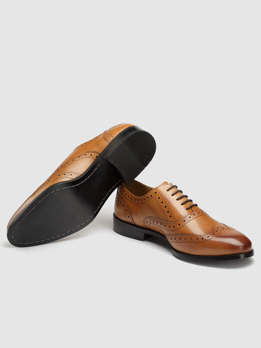 Perforated Leather Formal Brogues