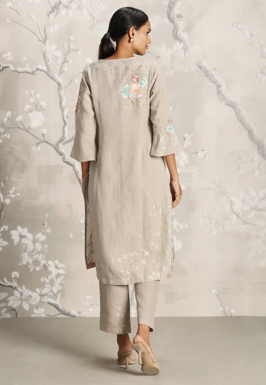 Corsage Kurta Set