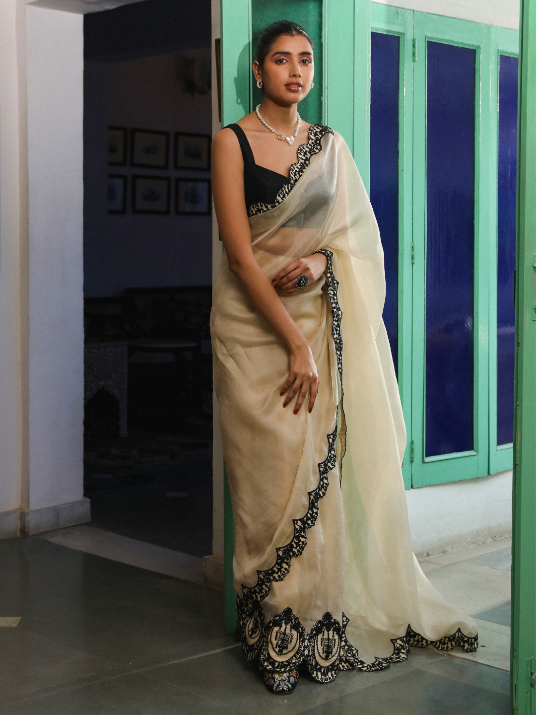 Pasbaan Saree Set