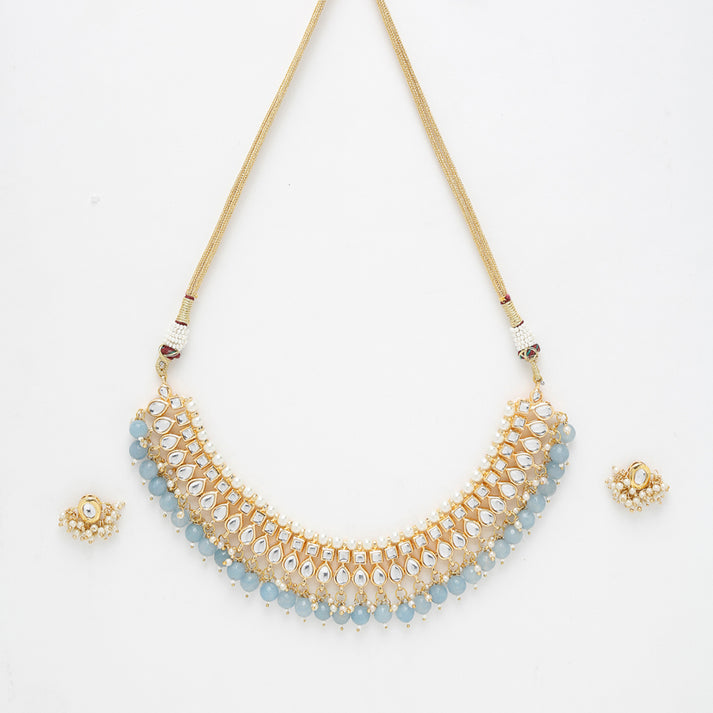 Stone Kundan Choker With Studs