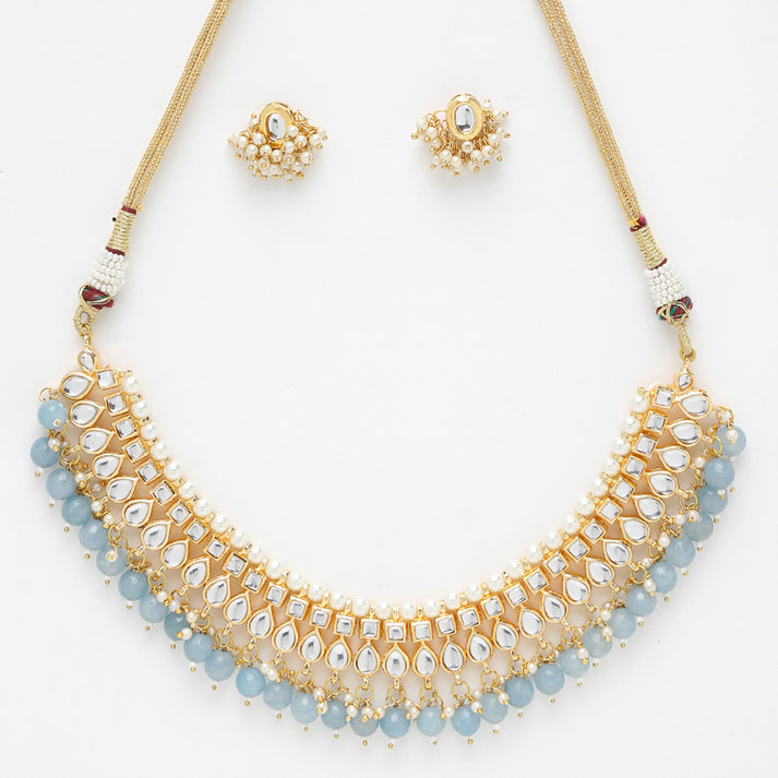 Stone Kundan Choker With Studs