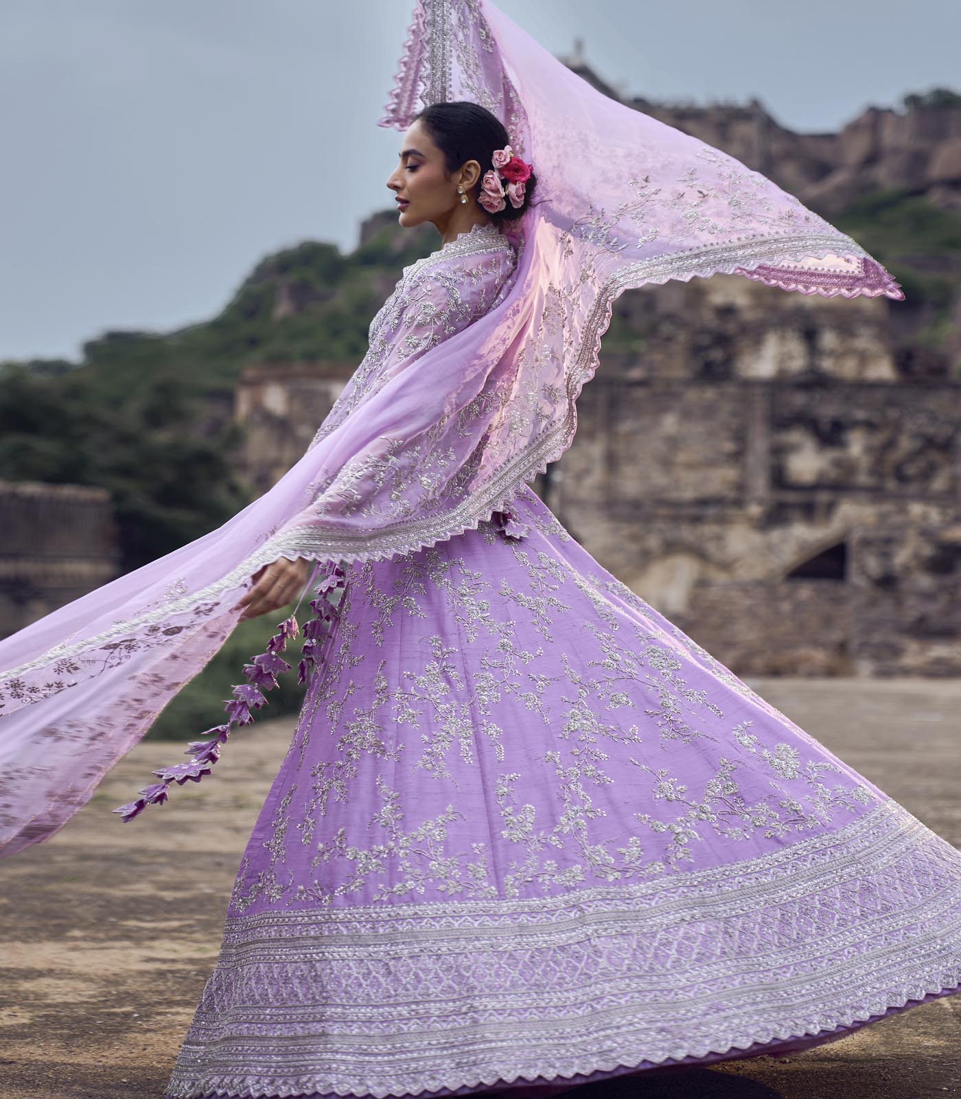 Lavender Jiya Lehenga Set