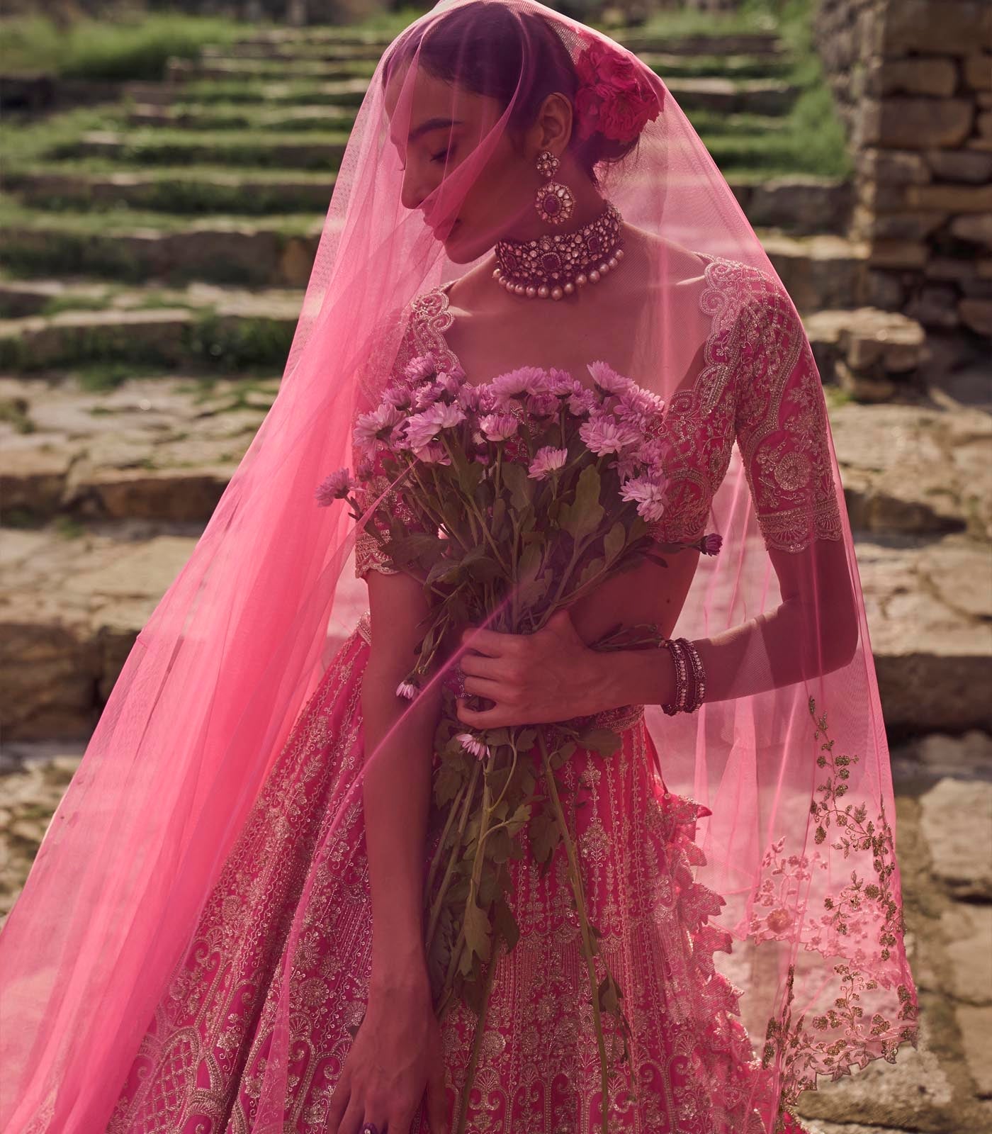 Candy Pink Rhea Lehenga Set