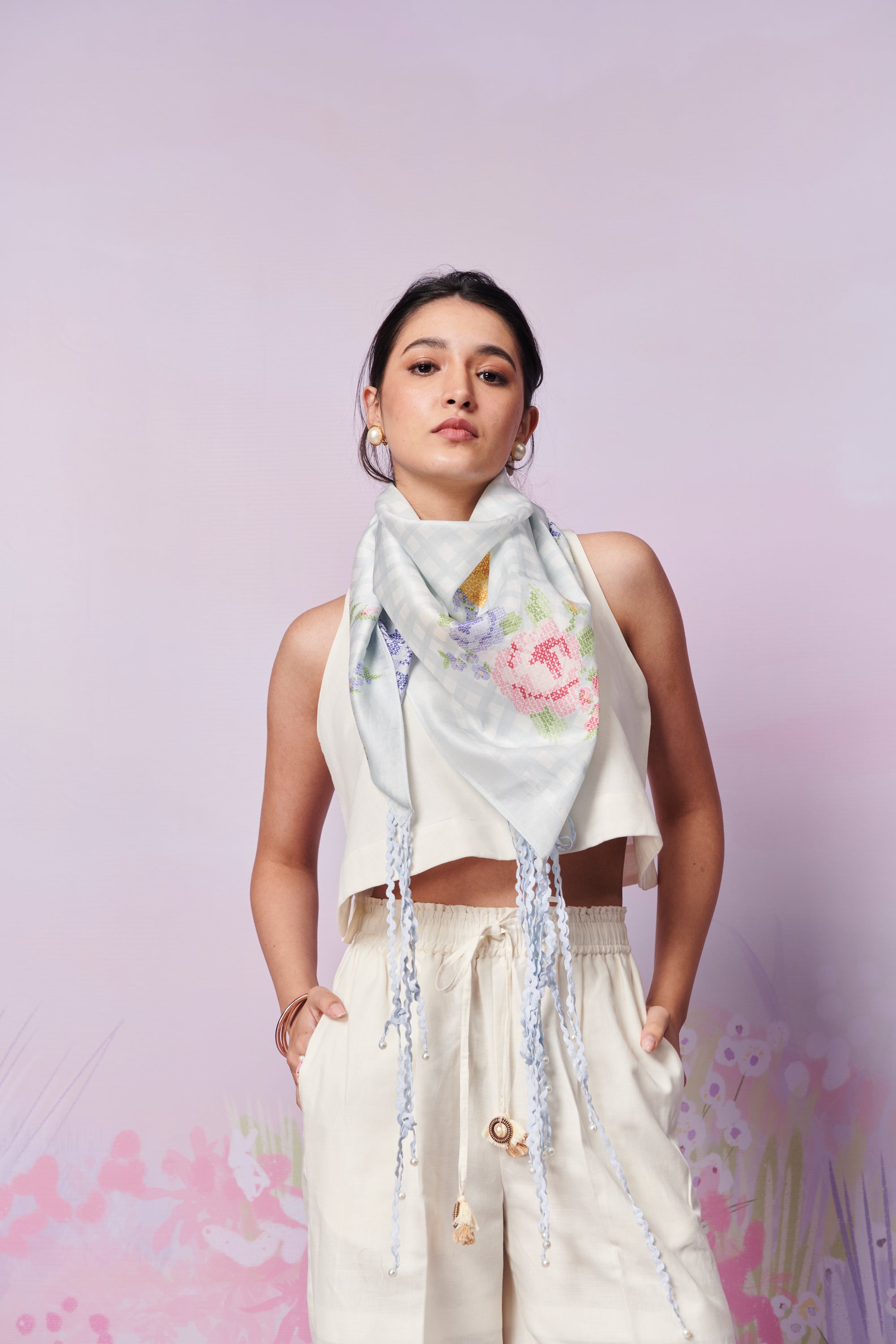 Capri Roses Scarf