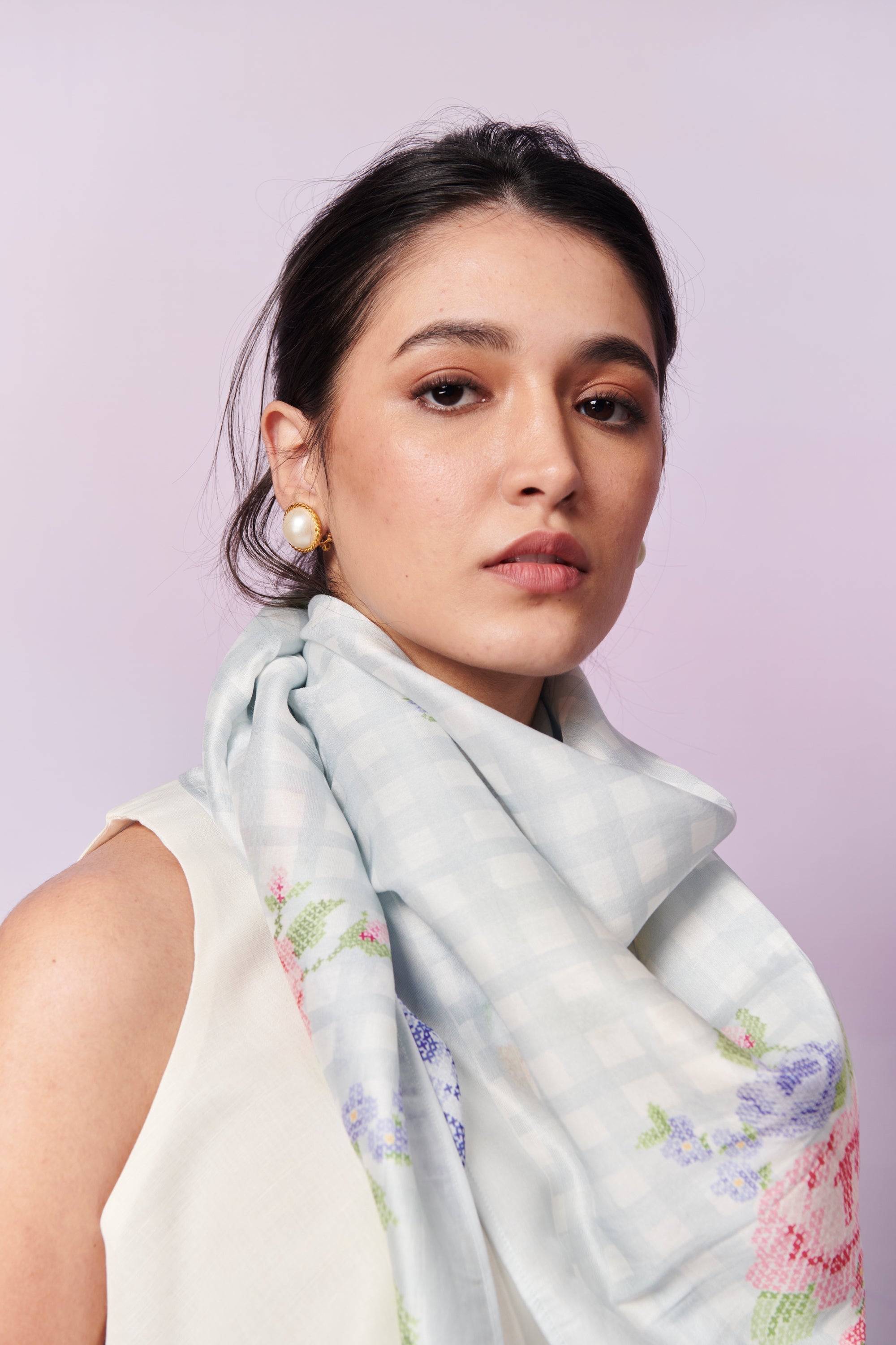 Capri Roses Scarf