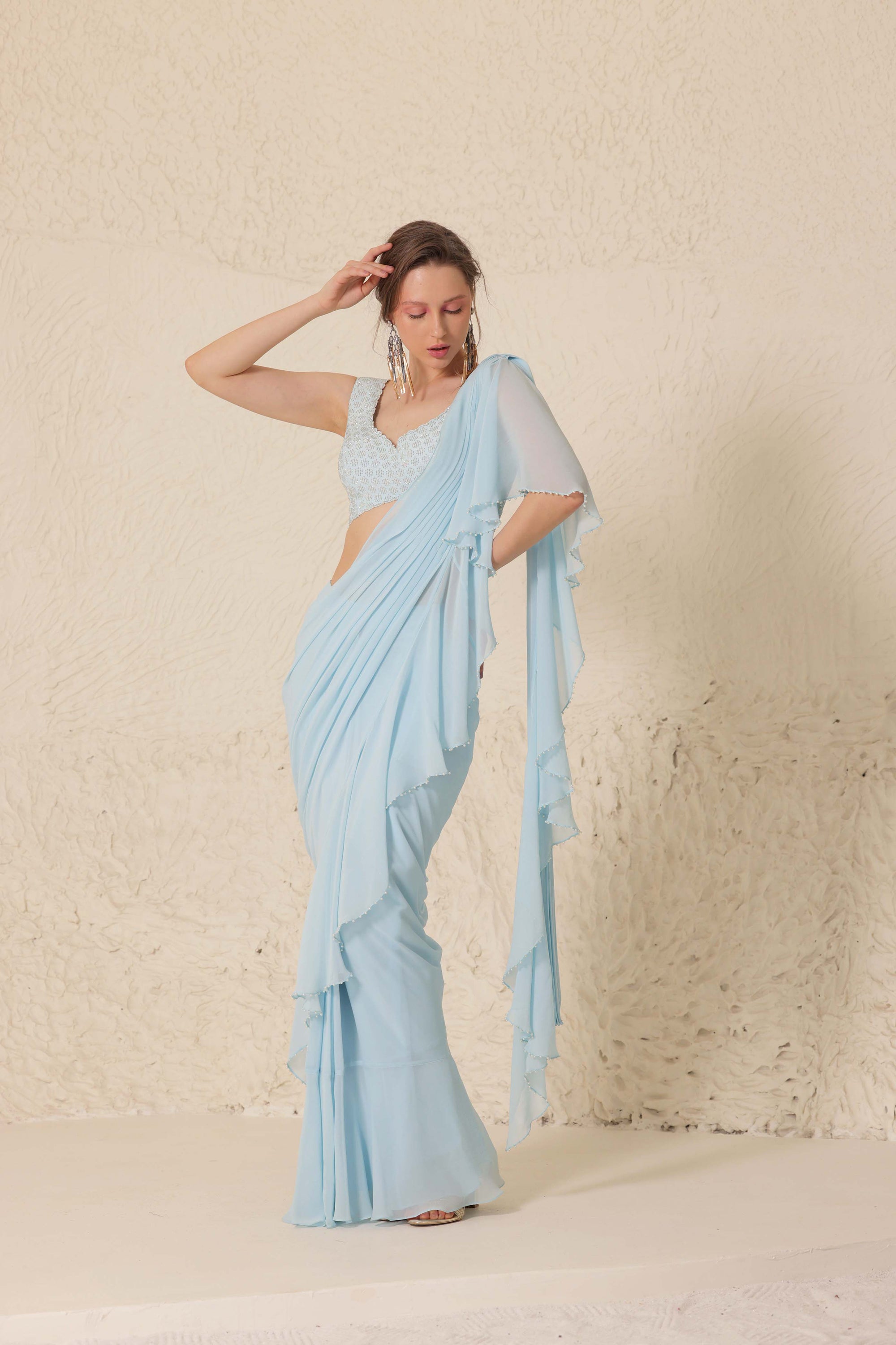 CY Chhaya Mehrotra Emyrean Saree Front 2