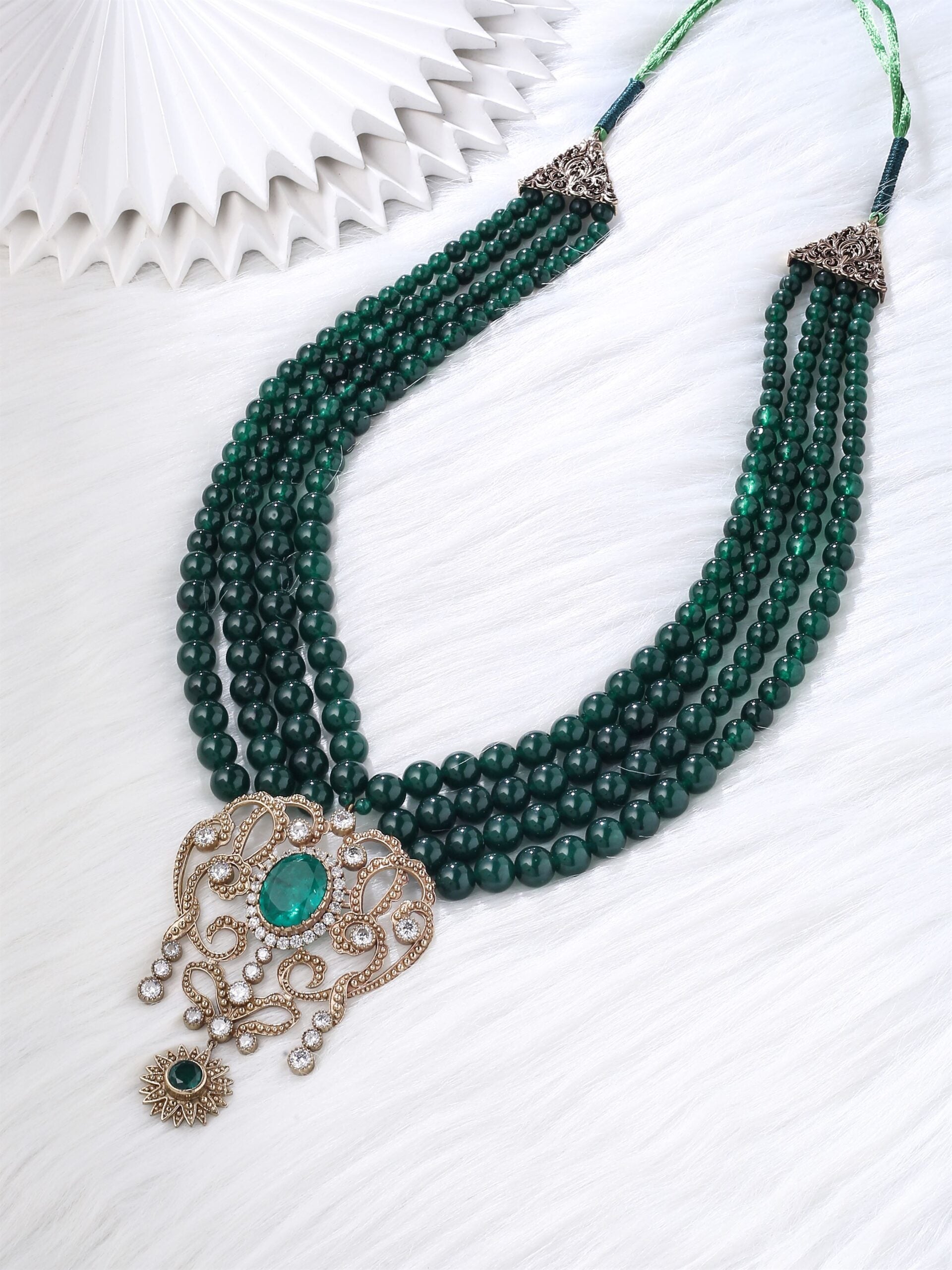 CY Cosa Nostraa Green Shine Necklace