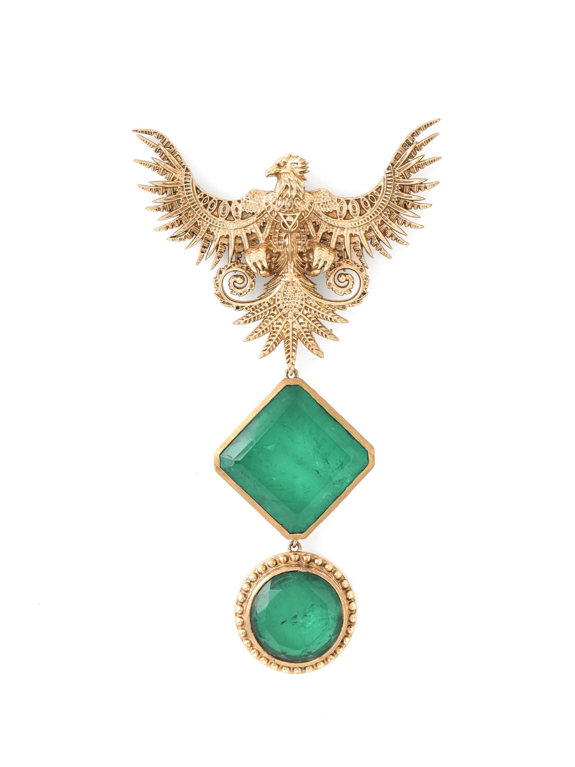 CY Cosa Nostraa Jwala-e-Jung Eagle Brooch Front 2