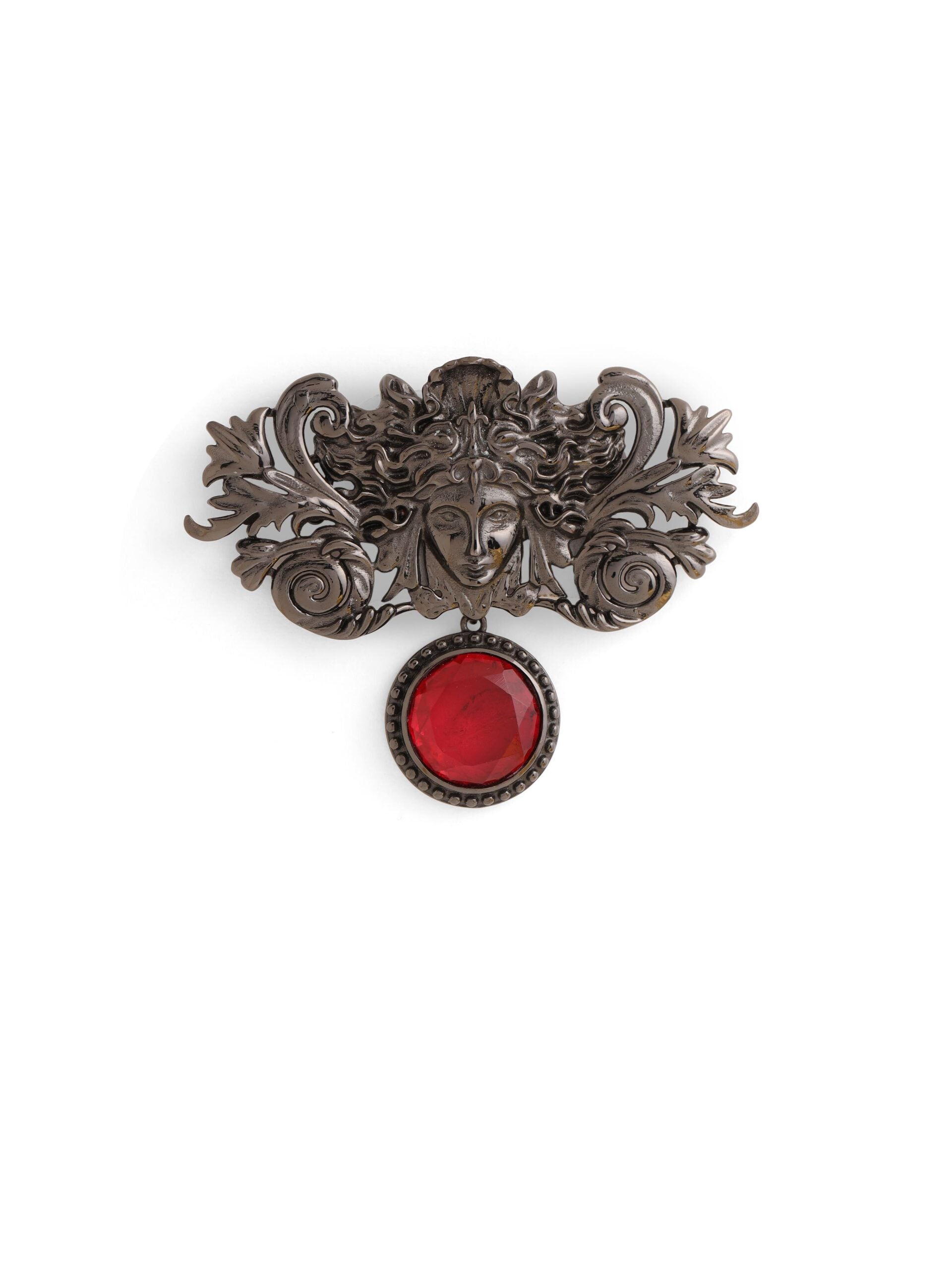 CY Cosa Nostraa Medusa Brooch Front 2