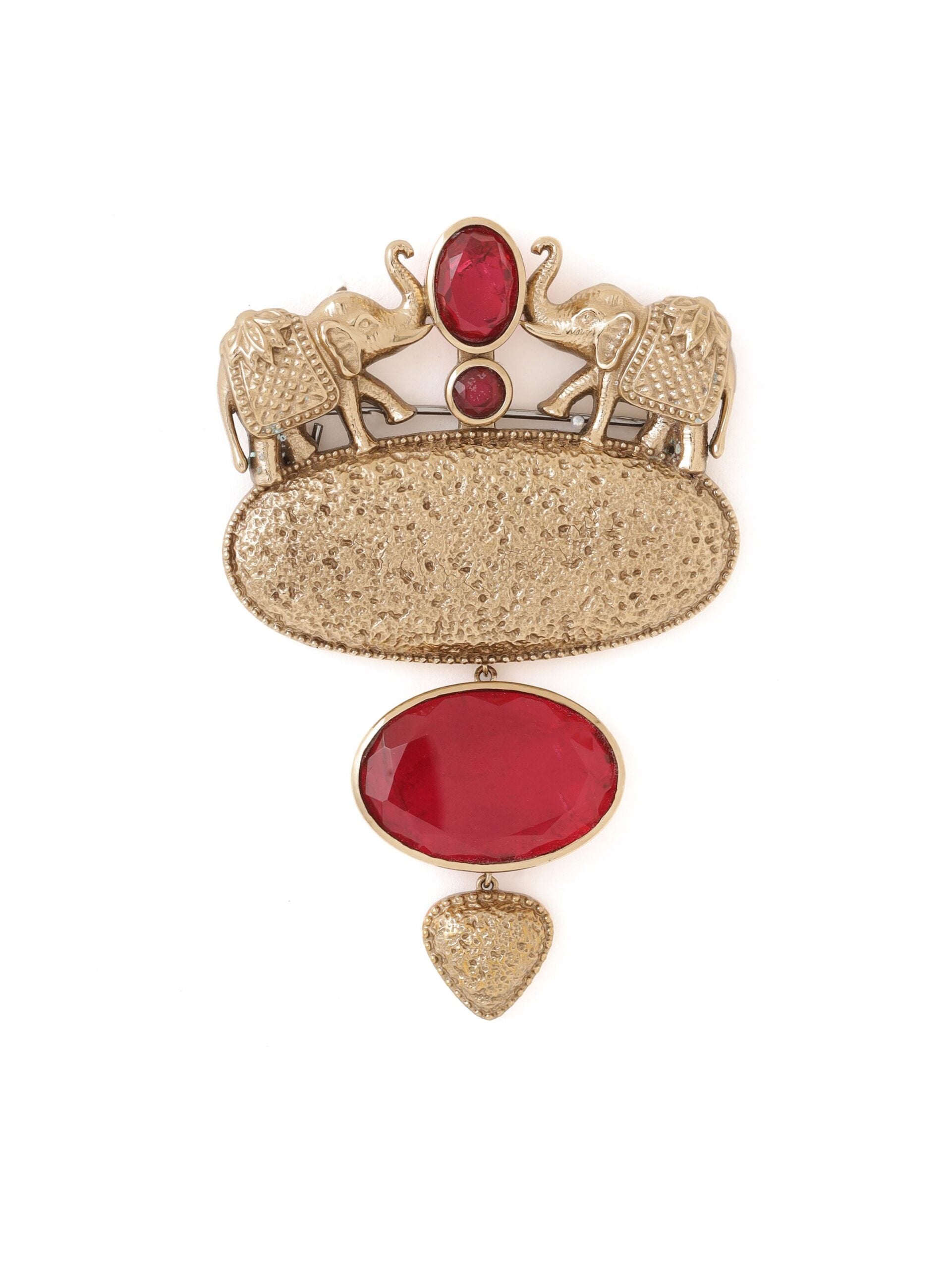 CY Cosa Nostraa Shaan-e-Jungle Red Brooch Front 2