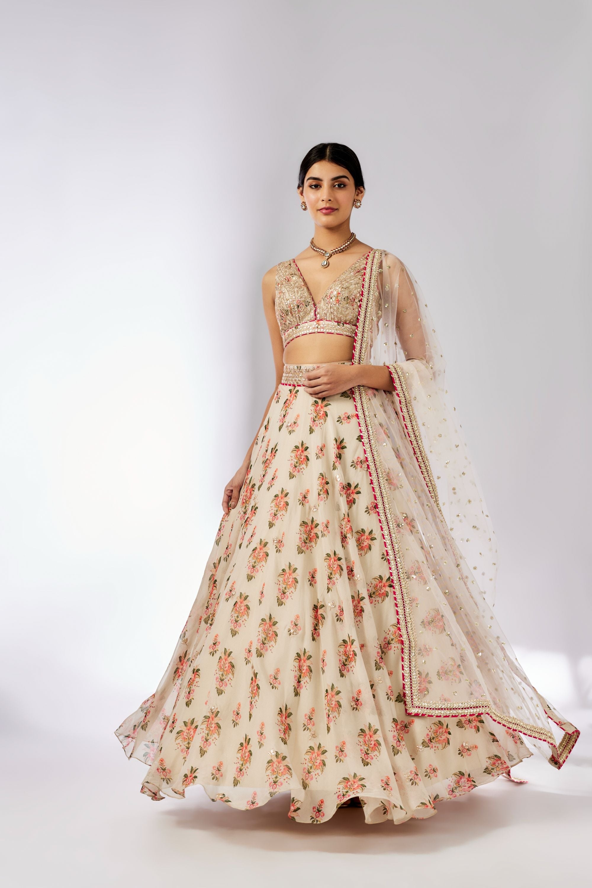 Esha Ivory Lehenga Set