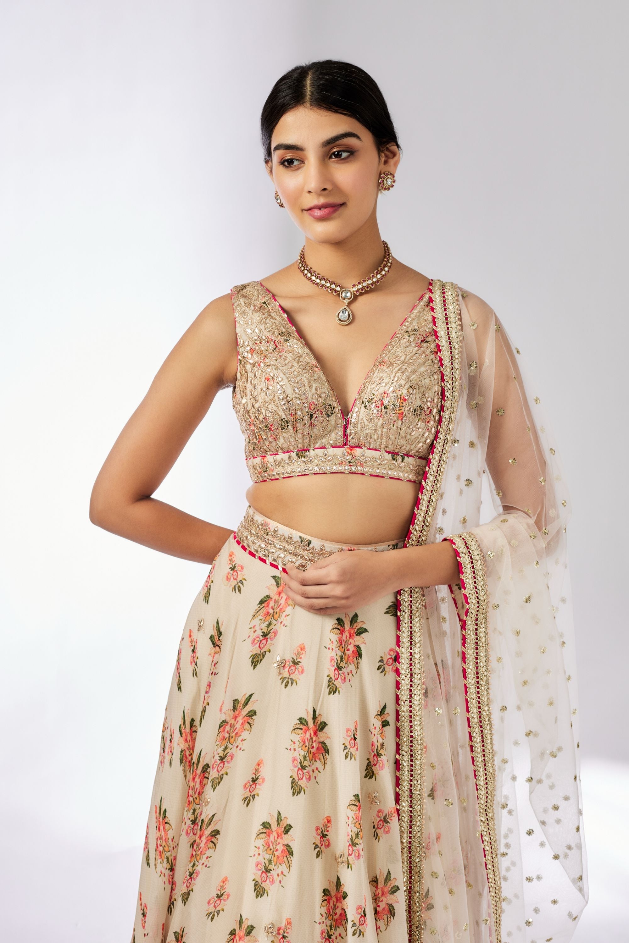 Esha Ivory Lehenga Set