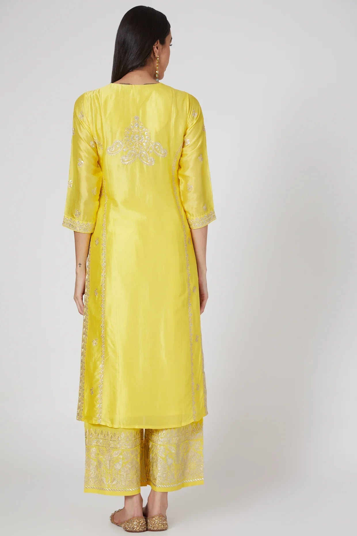 Rati Yellow Palazzo Set