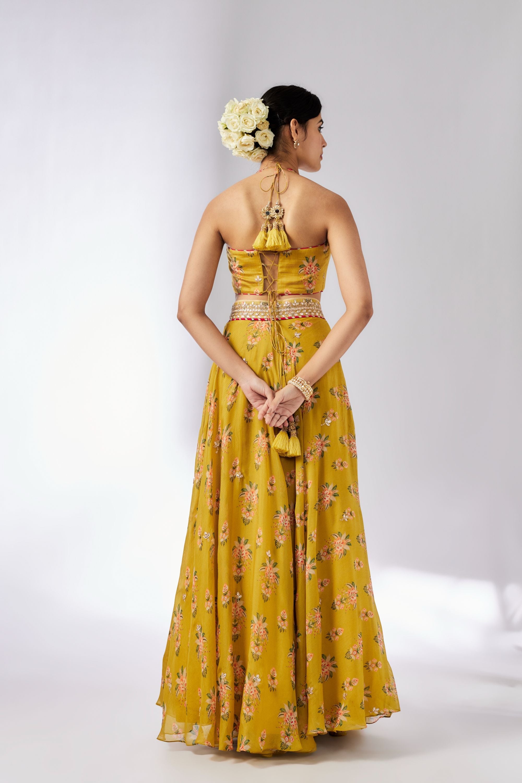 Bhairavi Mustard Lehenga Set