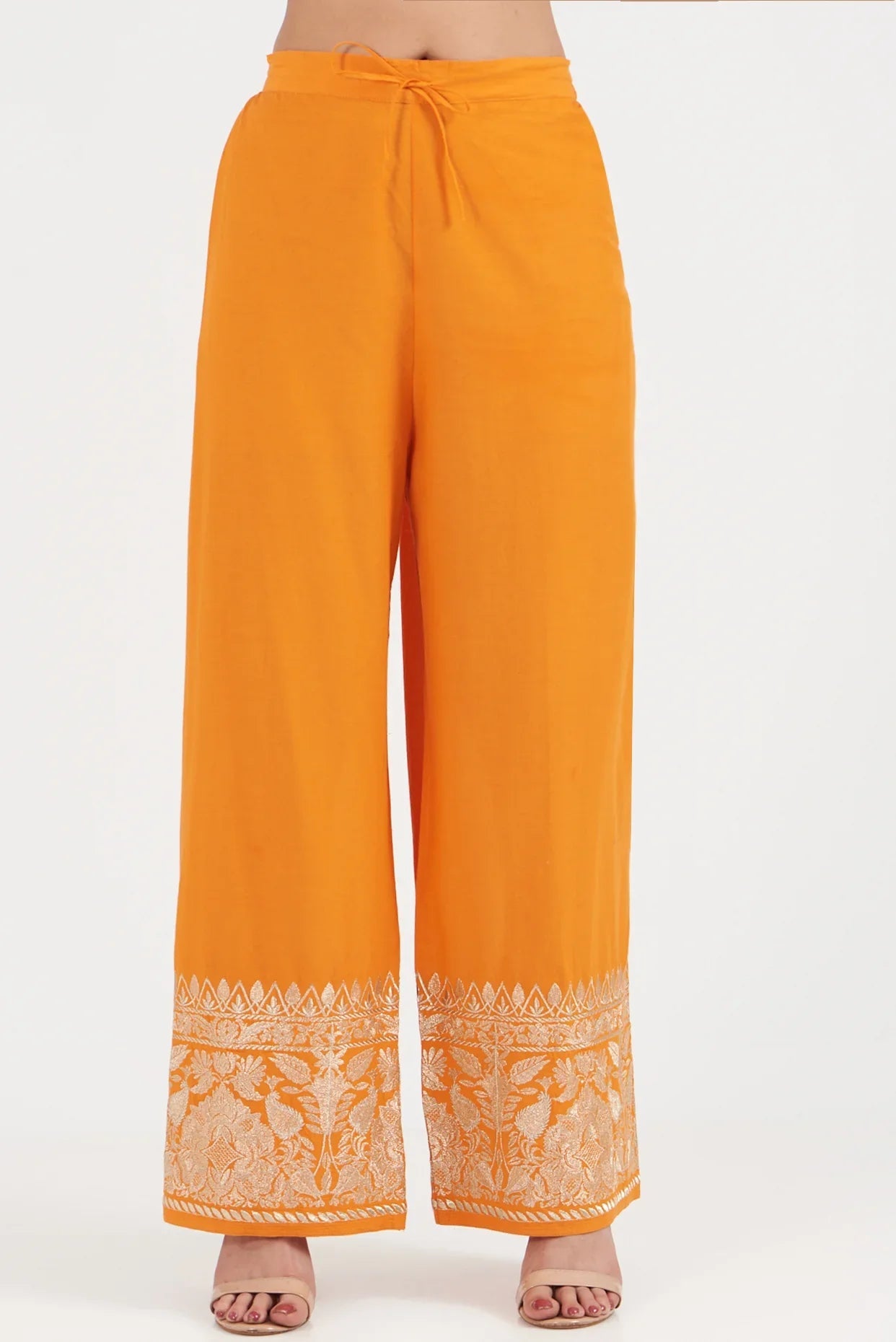 New Rati Orange Palazzo Set