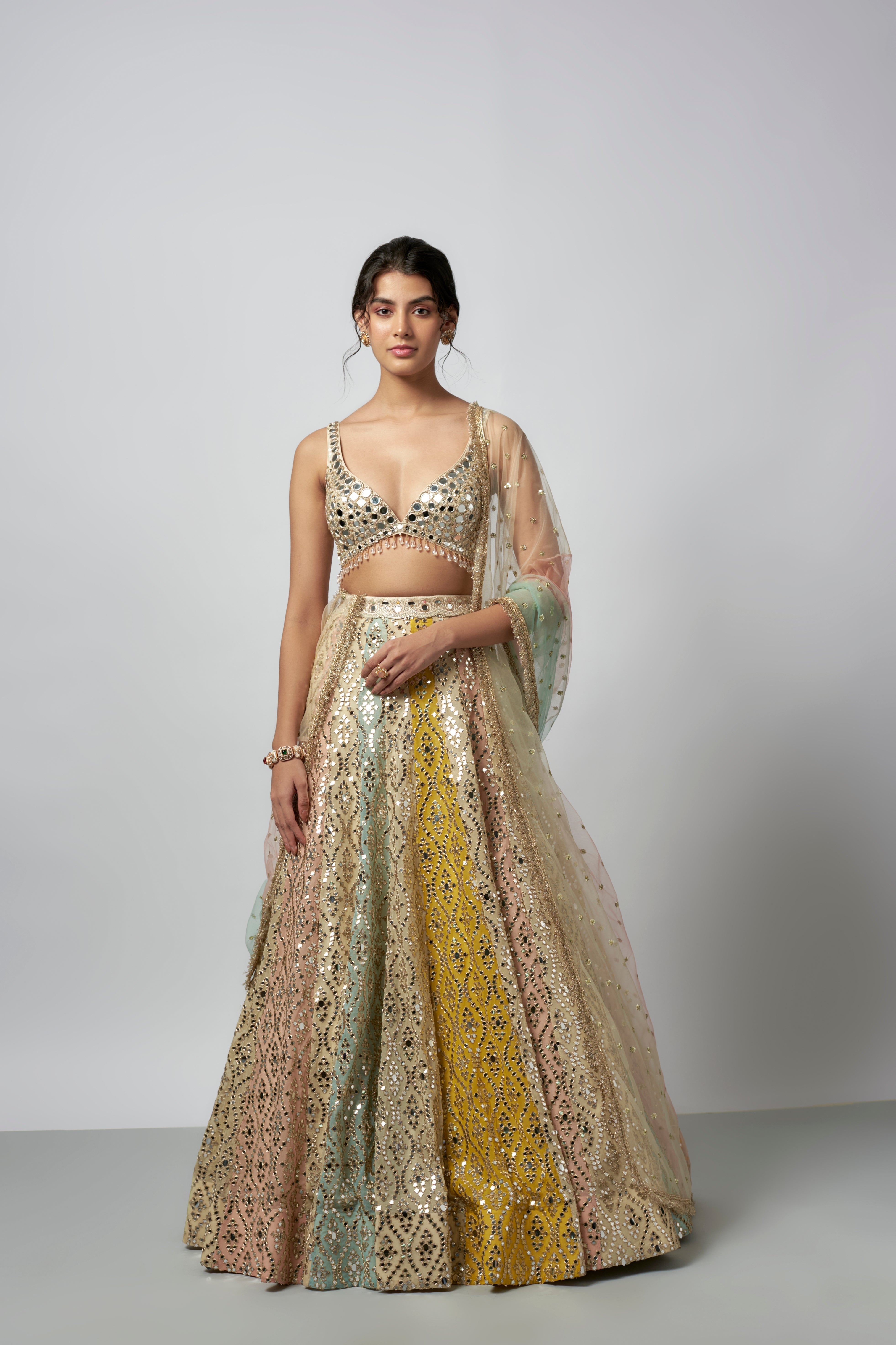 CY Gopi Vaid Ranjeeta Lehenga Set Front 1