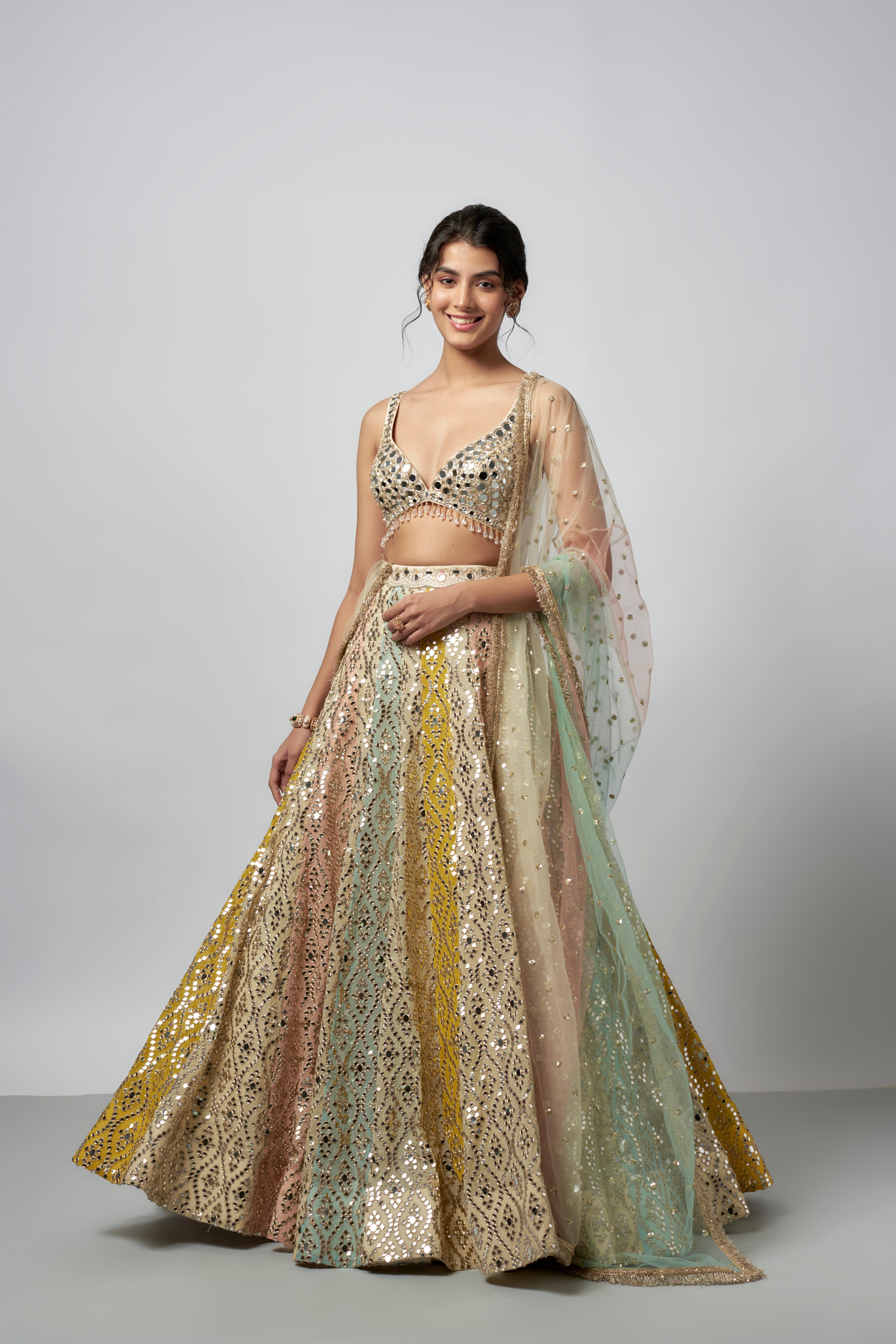 CY Gopi Vaid Ranjeeta Lehenga Set Front 2