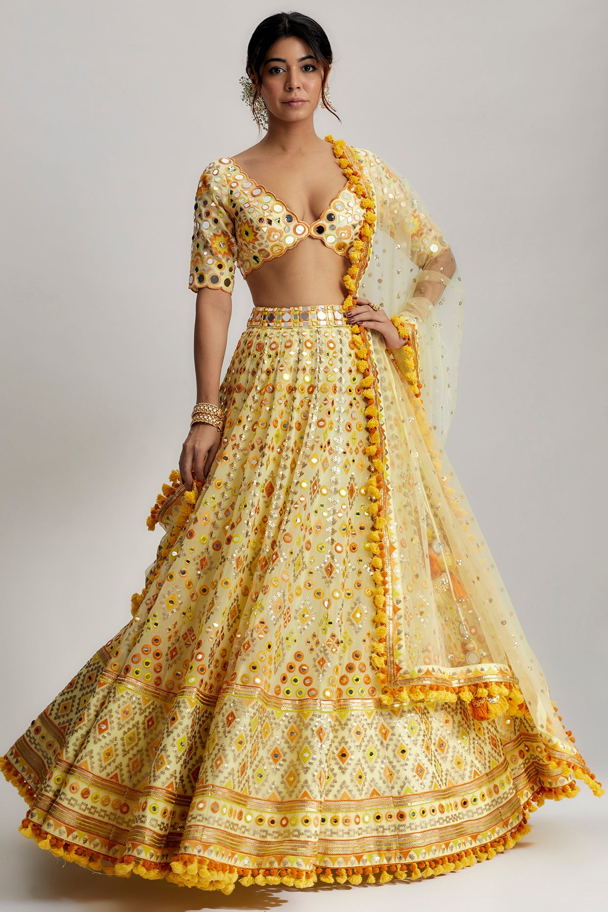 CY Gopi Vaid Anha Lehenga Set Front 1