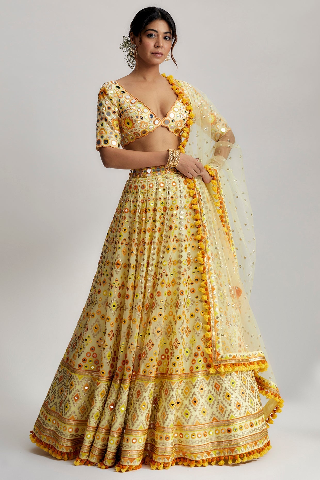 CY Gopi Vaid Anha Lehenga Set Front 2