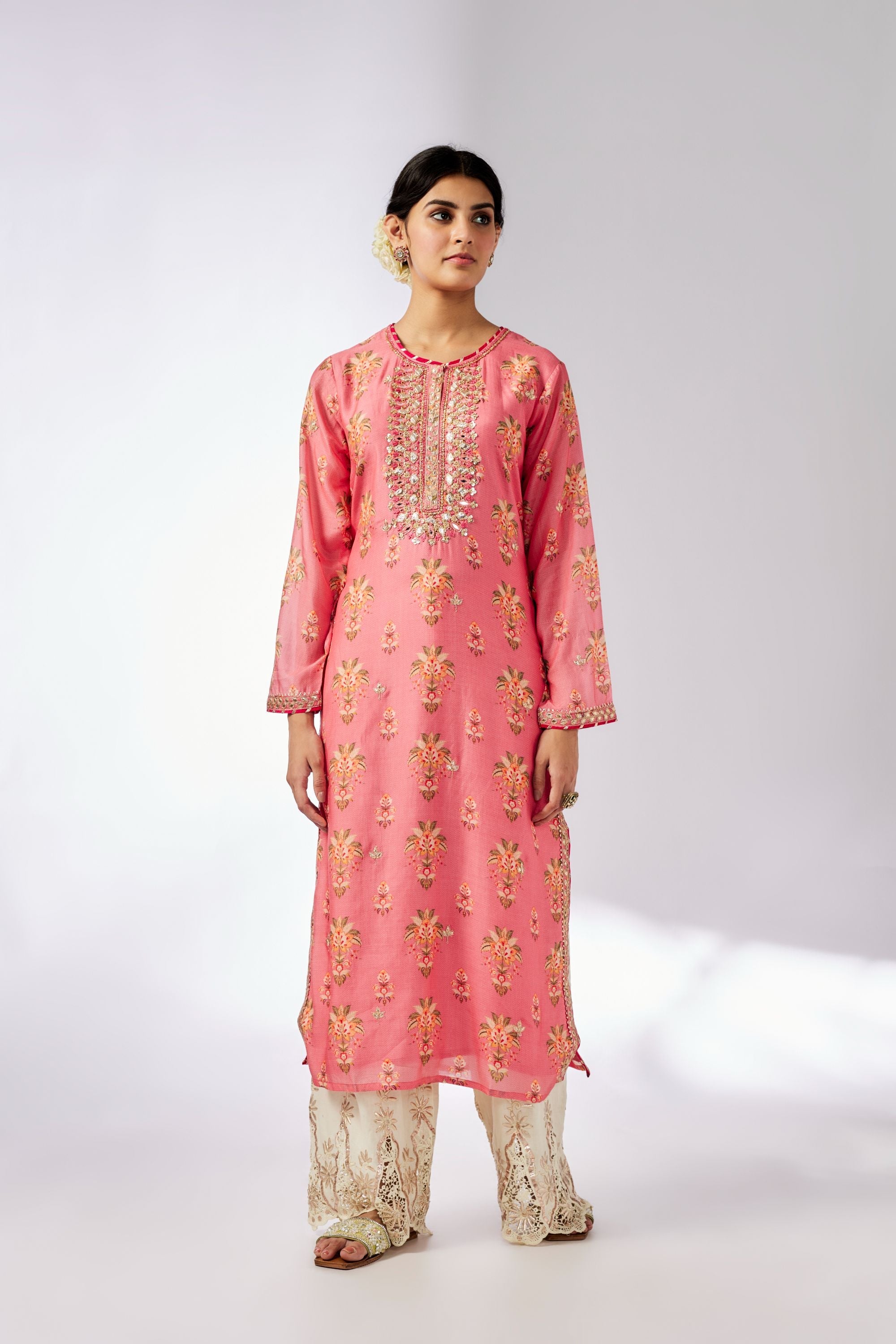 CY Gopi Vaid Dhara Pink Tunic Front 1