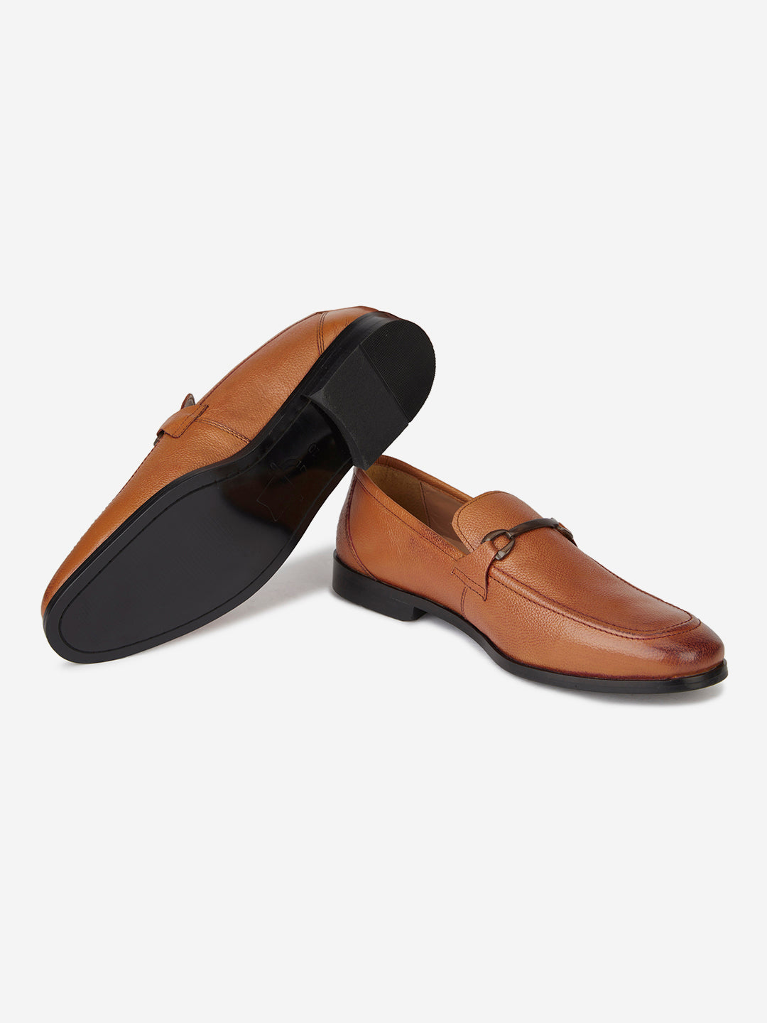 Leather Tan Formal Loafers