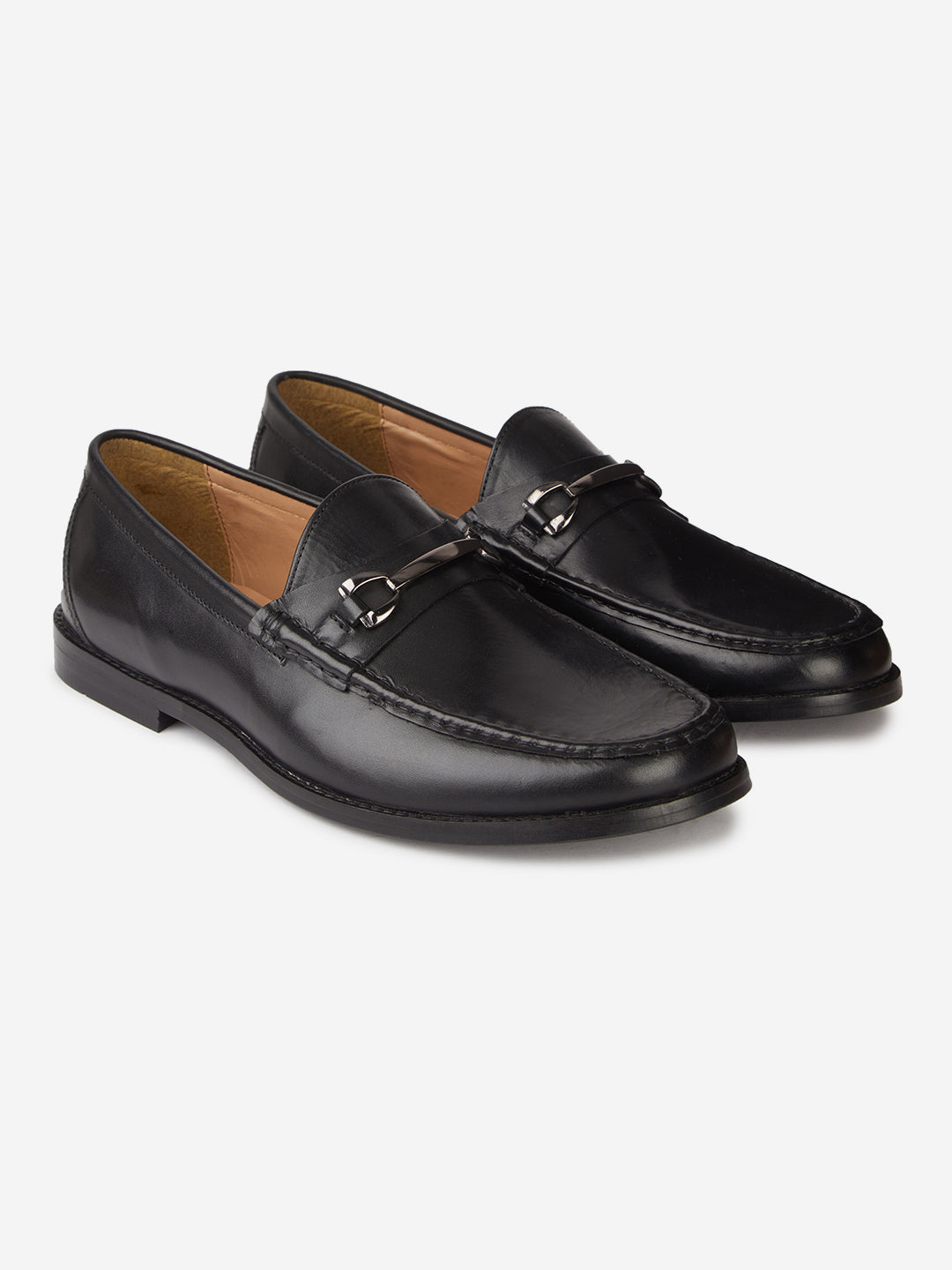 Leather Black Formal Loafers