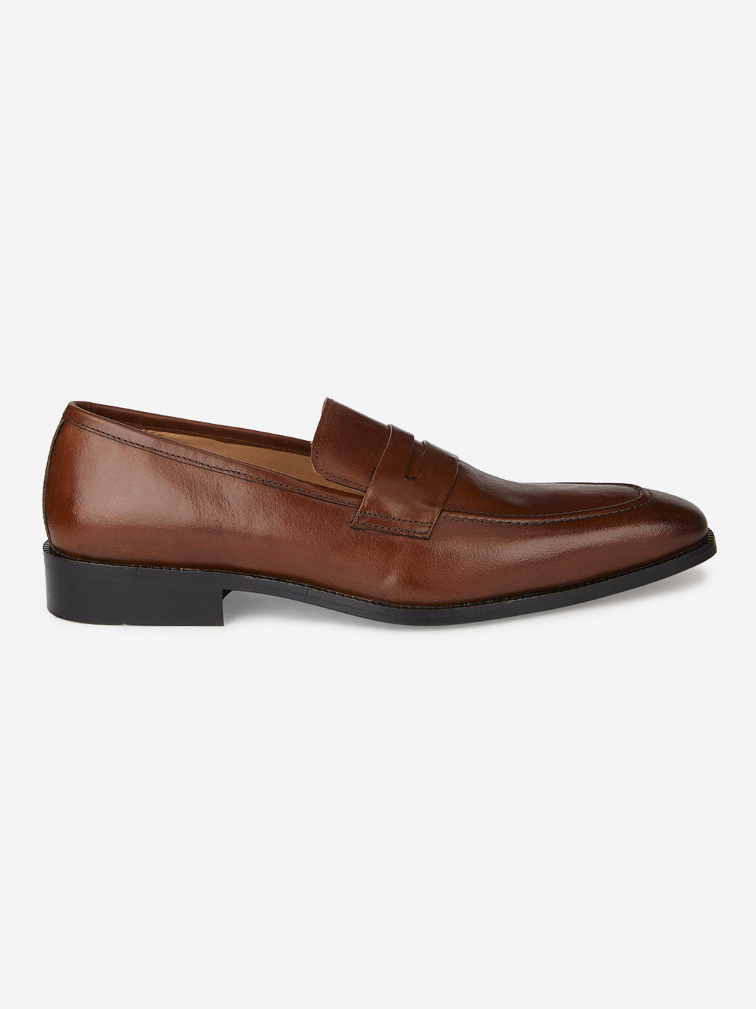 Genuine Tan Leather Formal Loafers