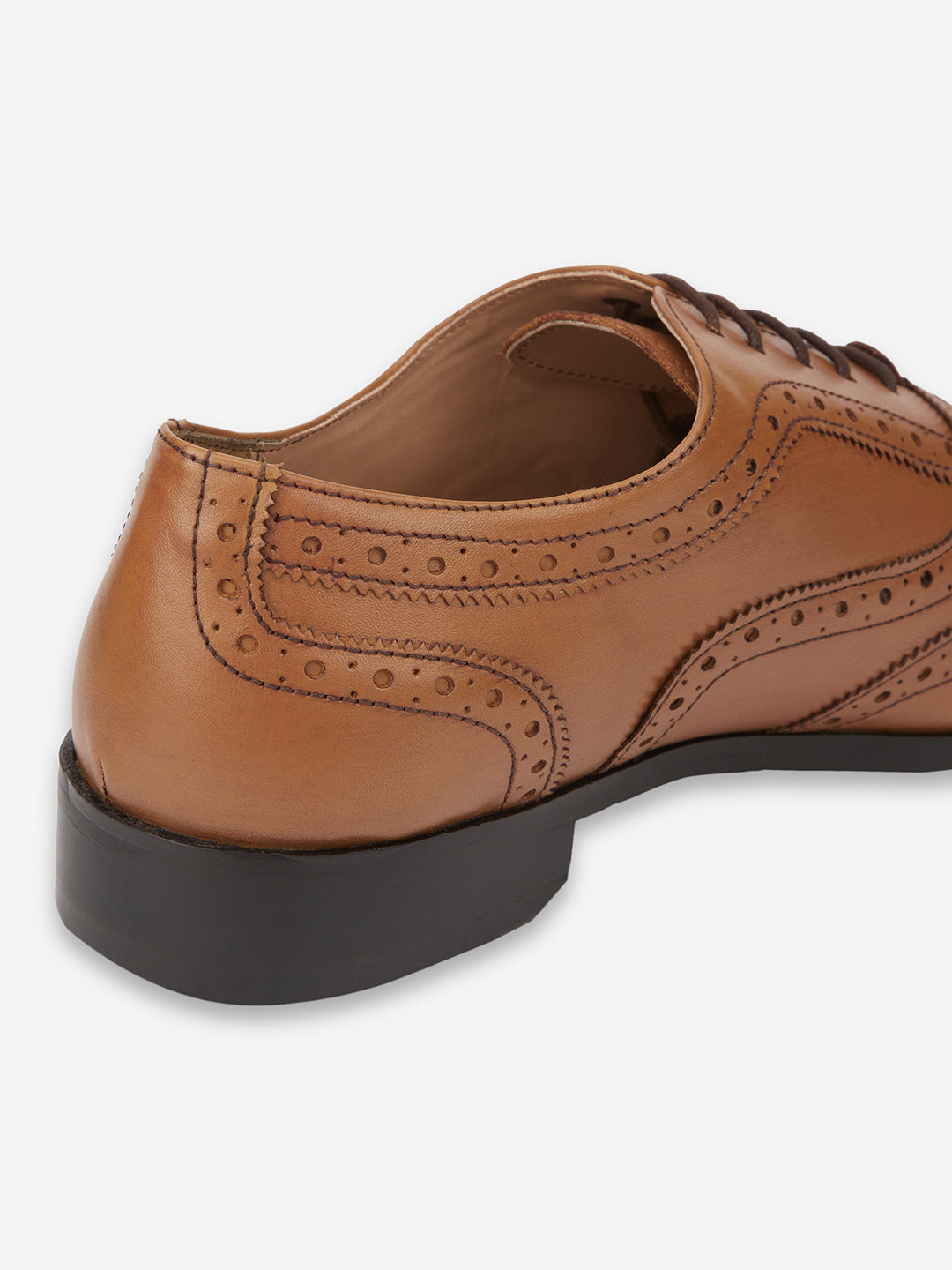 Genuine Tan Leather Formal Brogues