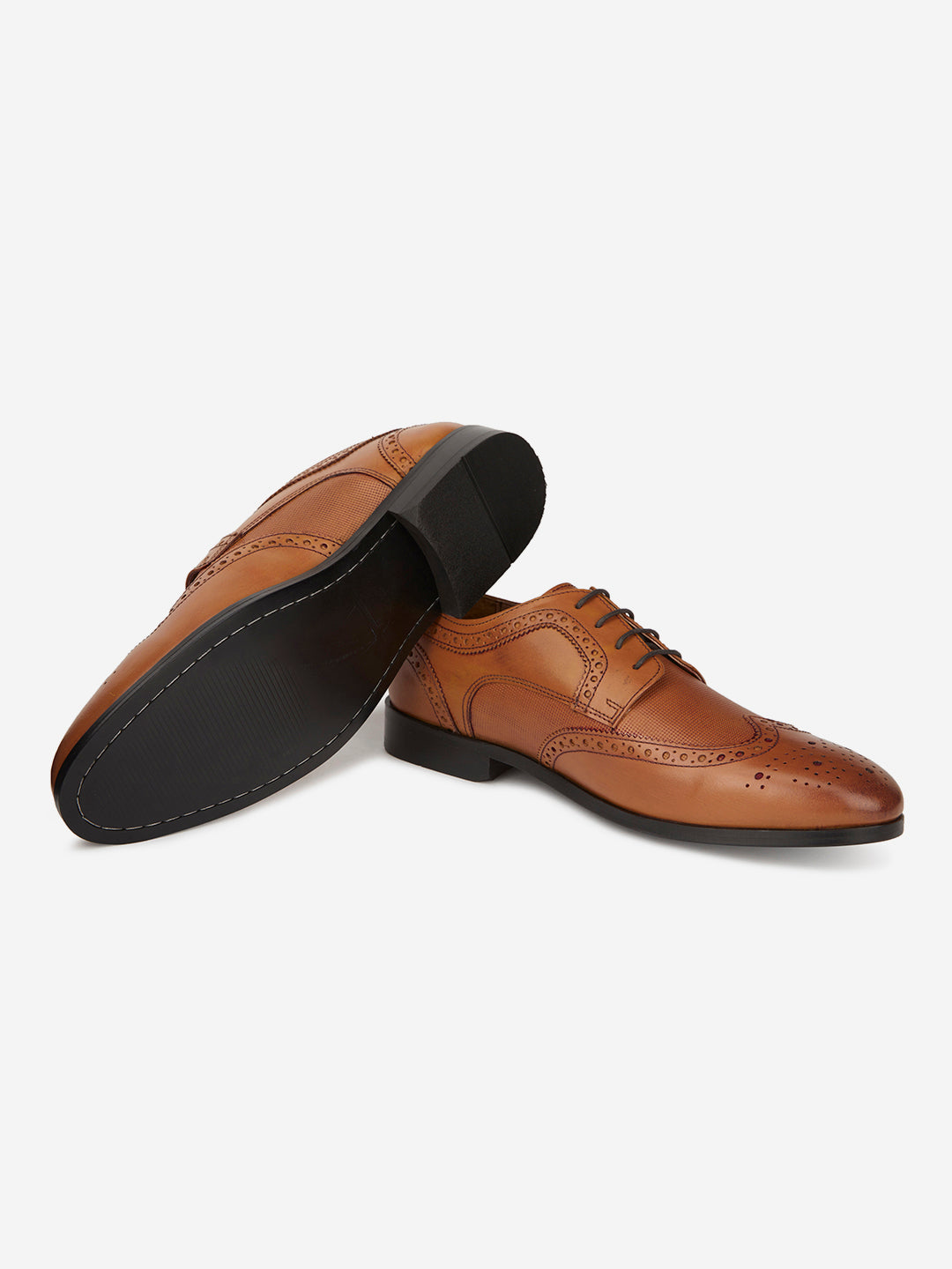 Tan Leather Formal Borgues