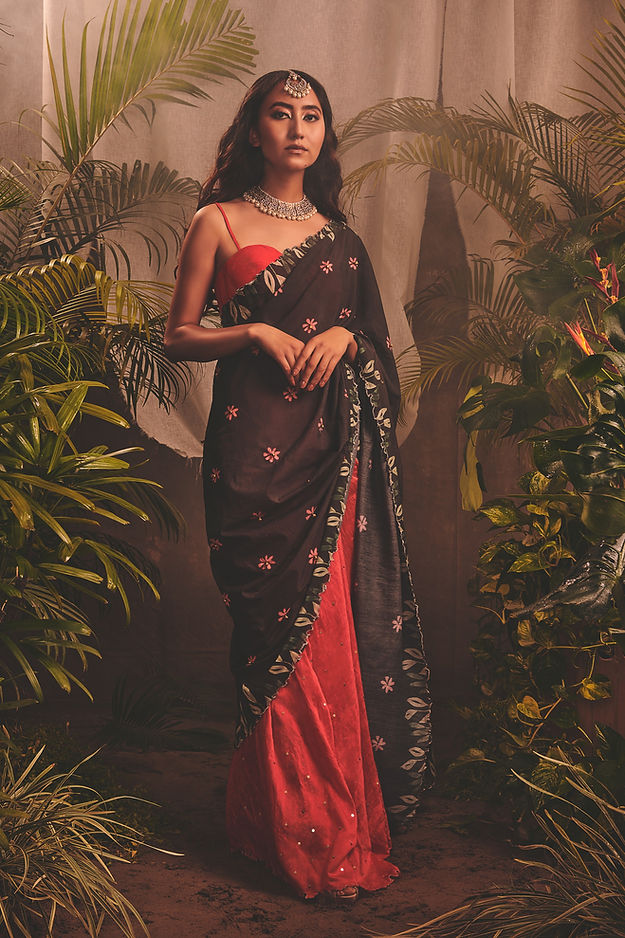 CY House Of Hiya Hex Saree Front 1