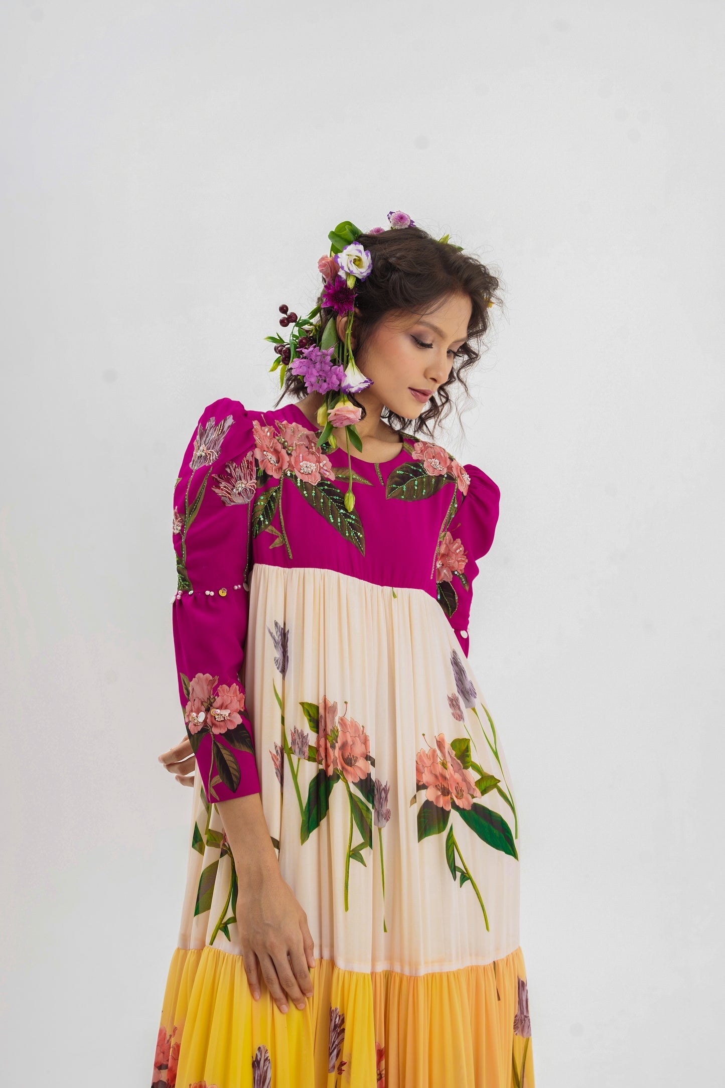 La-Fleur-Multicoloured Long Dress