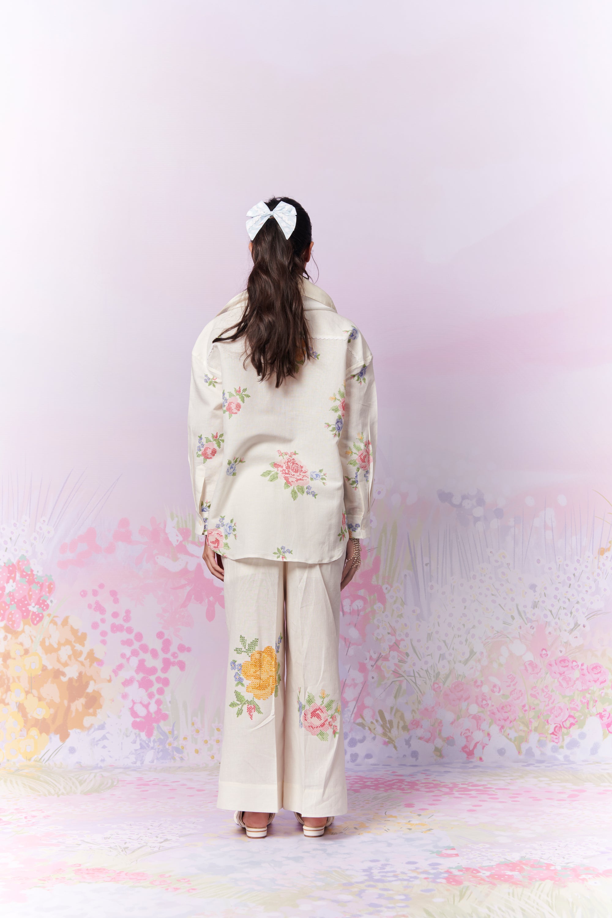 Summer Rose Shirt And Trousers Co-Ord Set