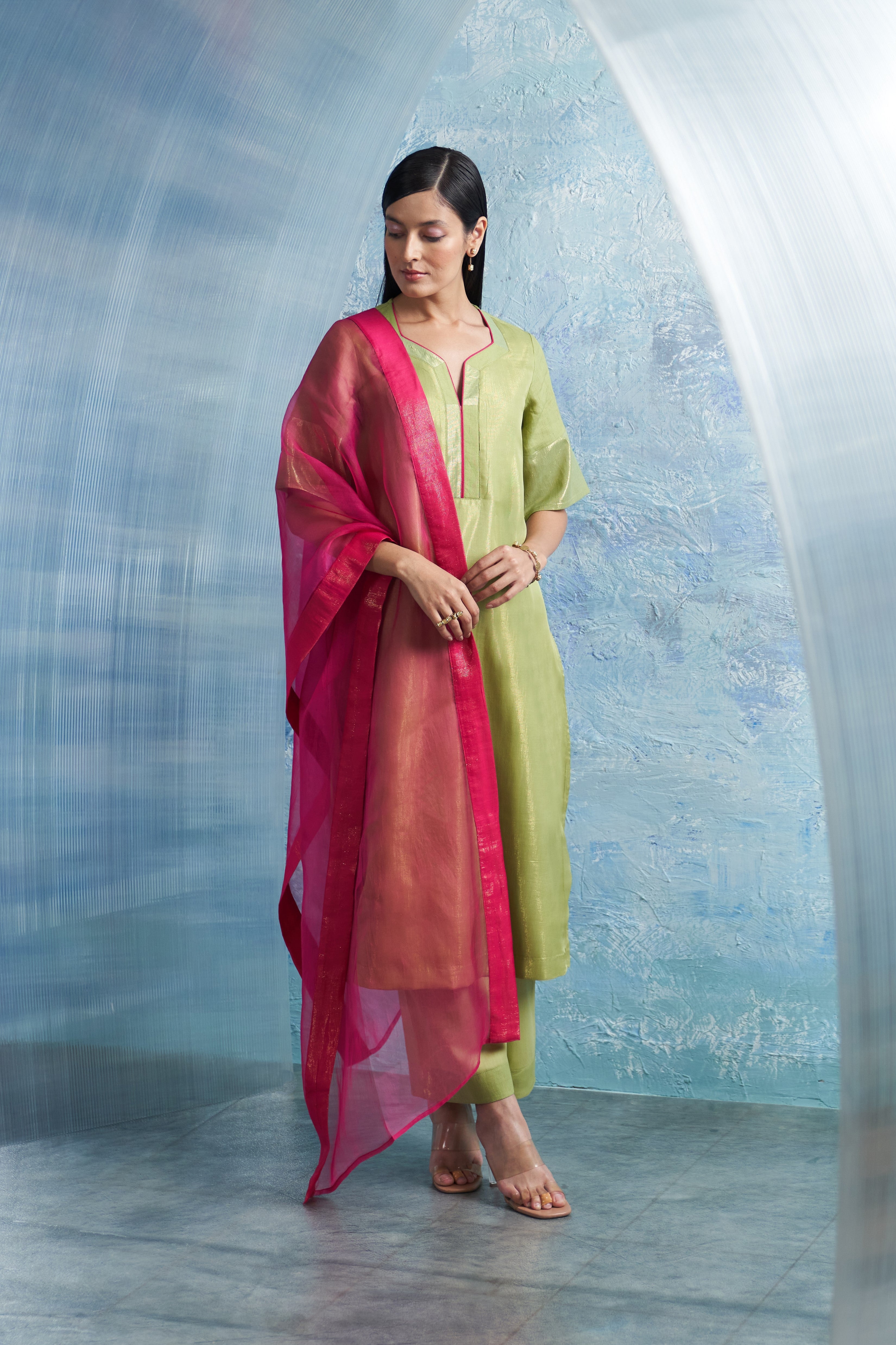 CY Charkhee A-Line Kurta Side 2