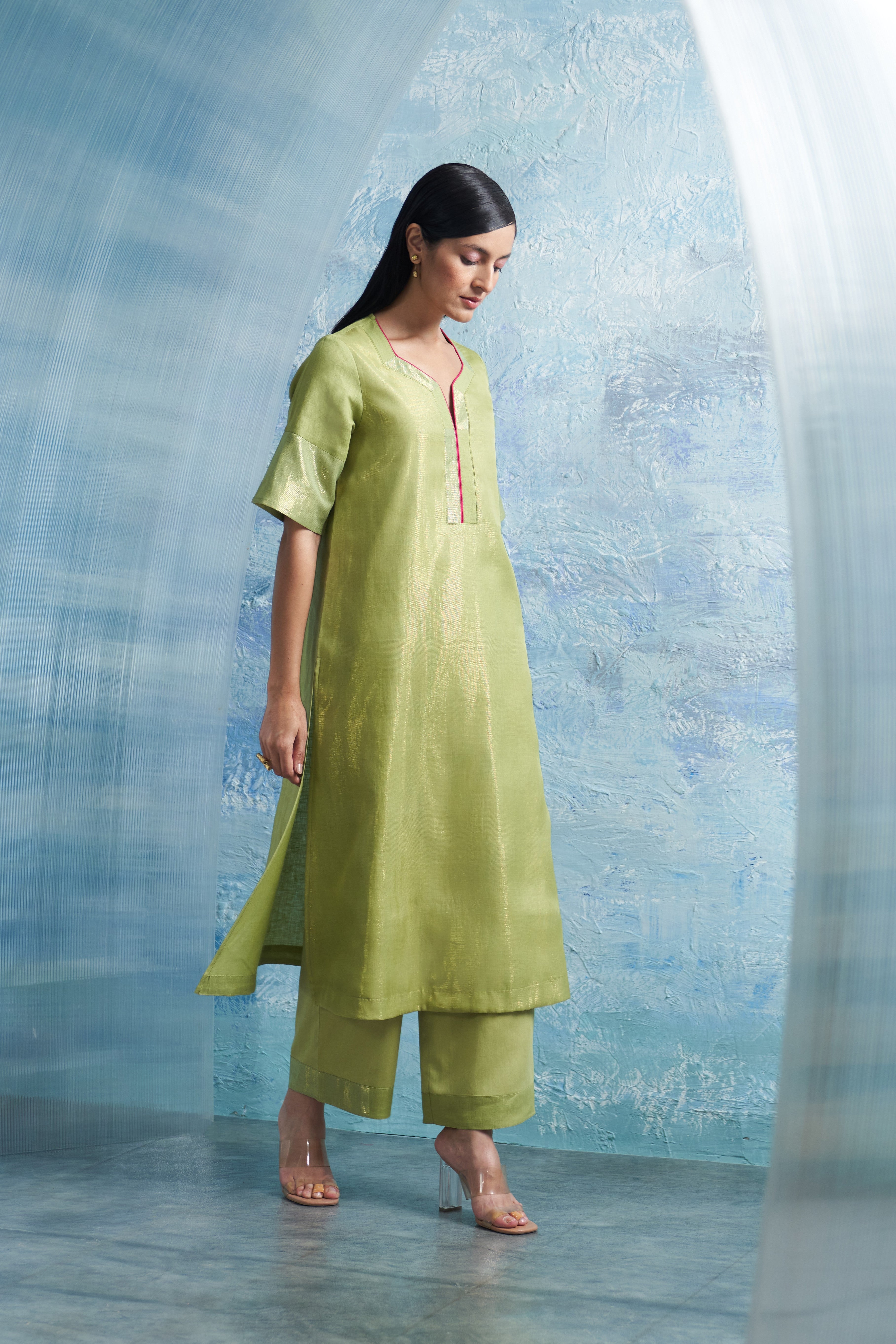 CY Charkhee A-Line Kurta Side 1