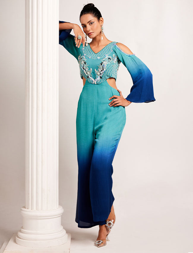 CY Saadgi Nagpal Oceanic Symphony Jumpsuit Front 1